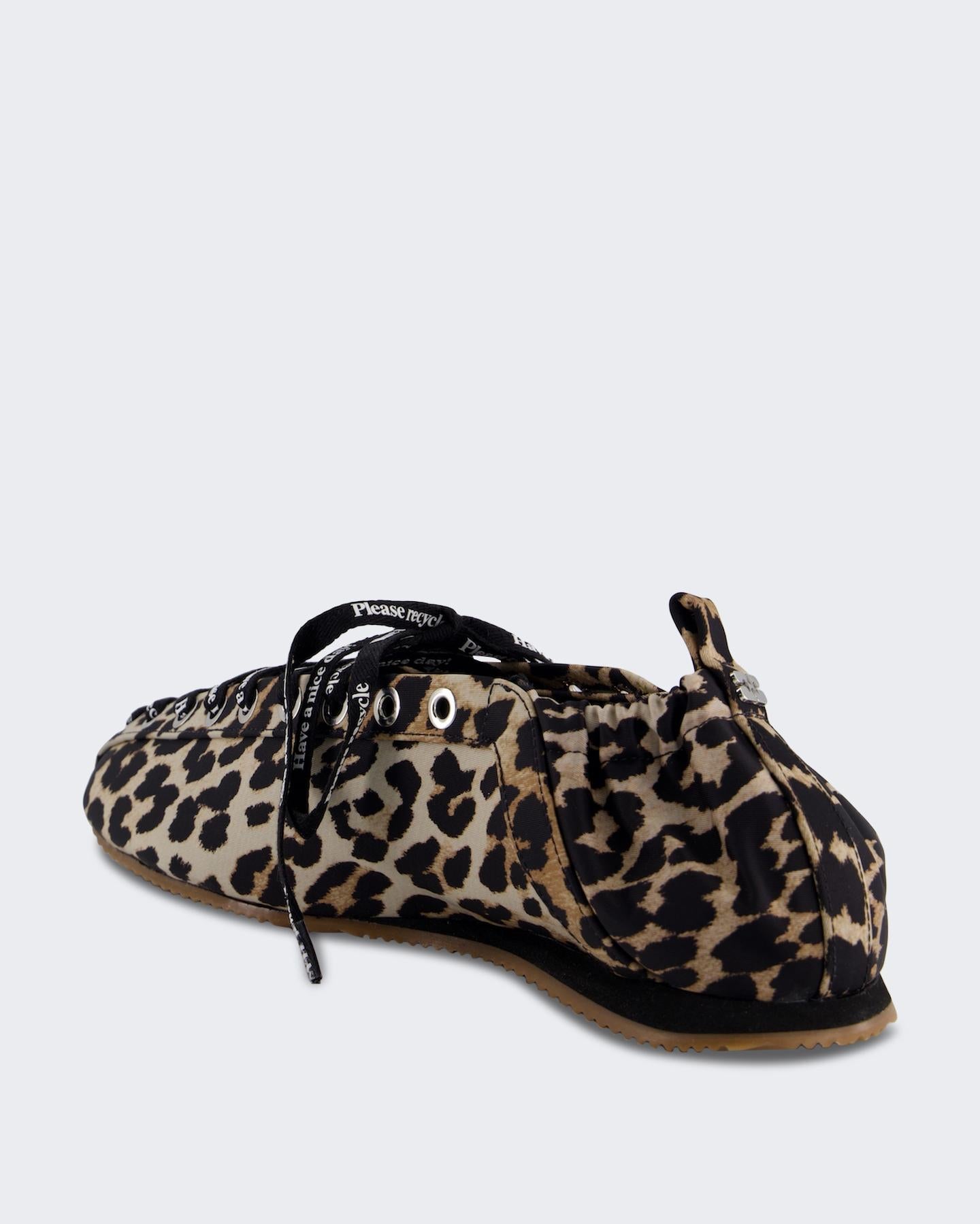 Dames Ballerina's met luipaardprint