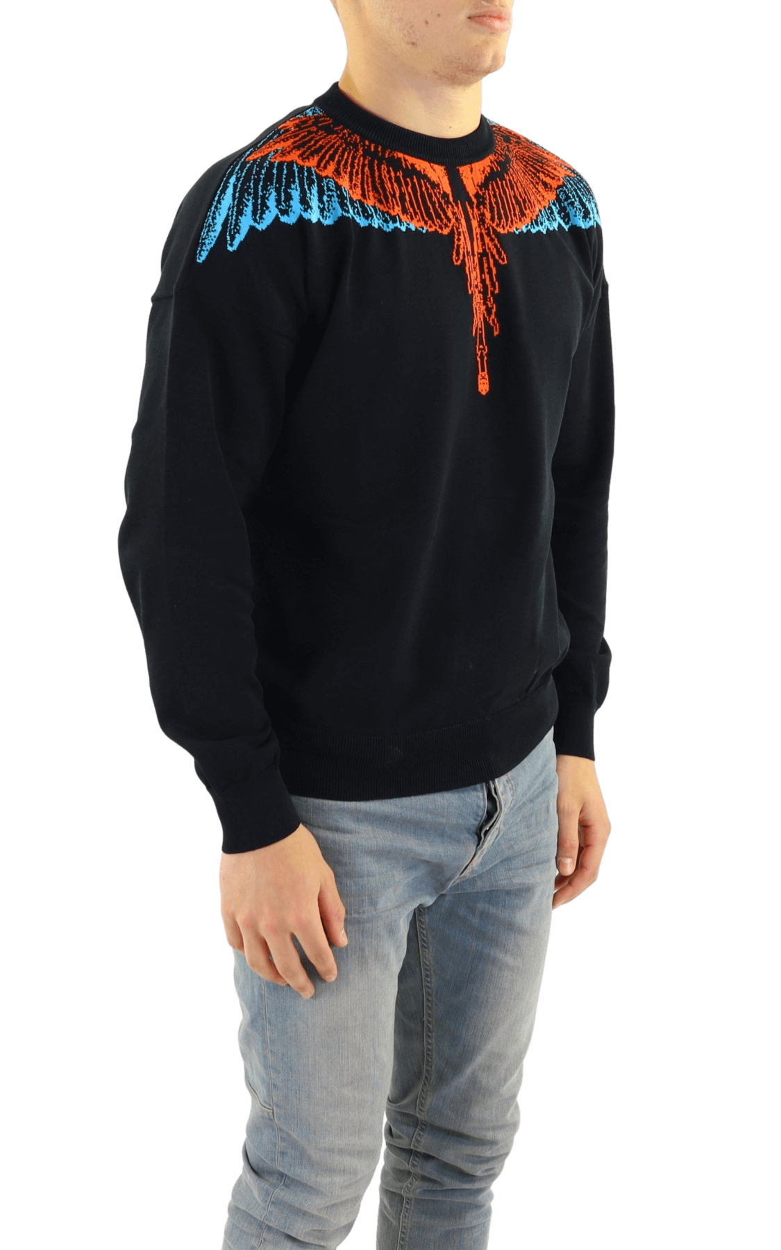 Heren Icon Wings Knit Boxy Crew