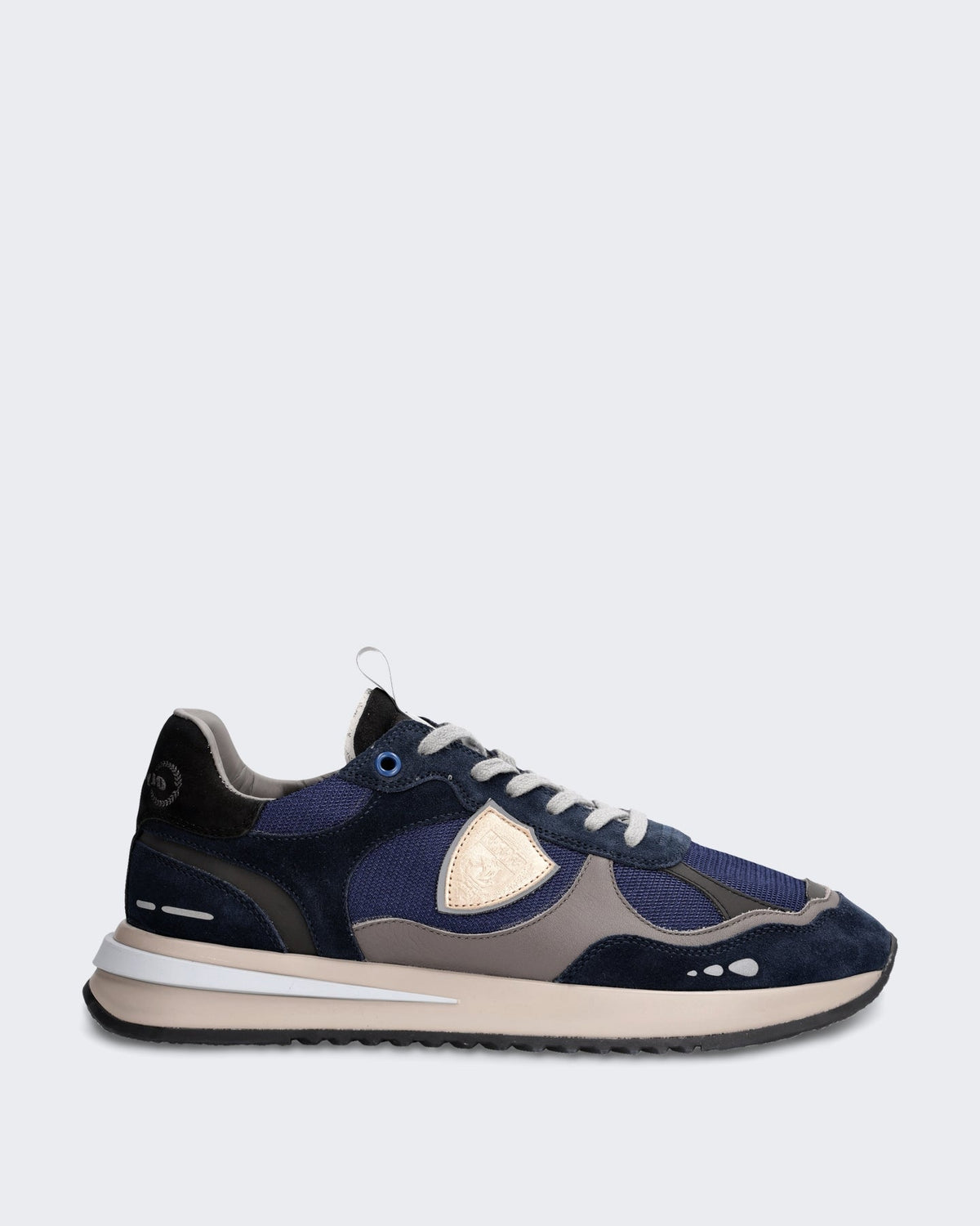 Philippe Model Heren Lage Olympique sneaker Blauw - Eleganza.nl