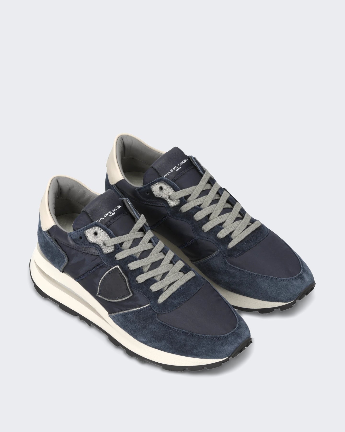 Philippe Model Heren Lage Tropez sneaker met sportief accent Blauw - Eleganza.nl