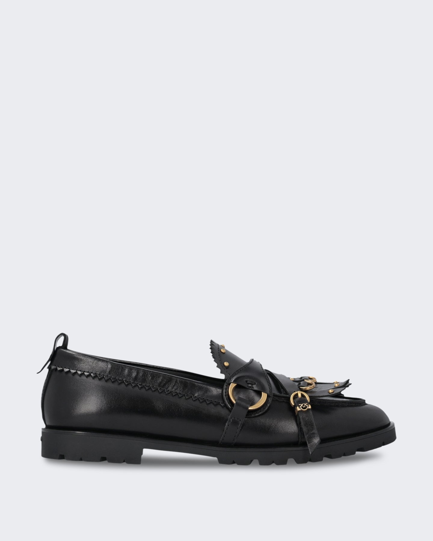 Pinko Dames Mocassin van kalfsleer Zwart - Eleganza.nl