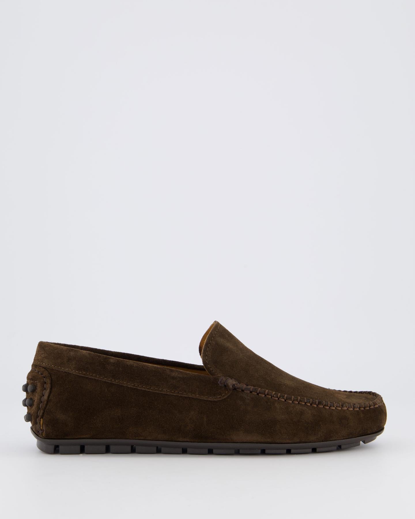 Heren Driver Loafer Bruin