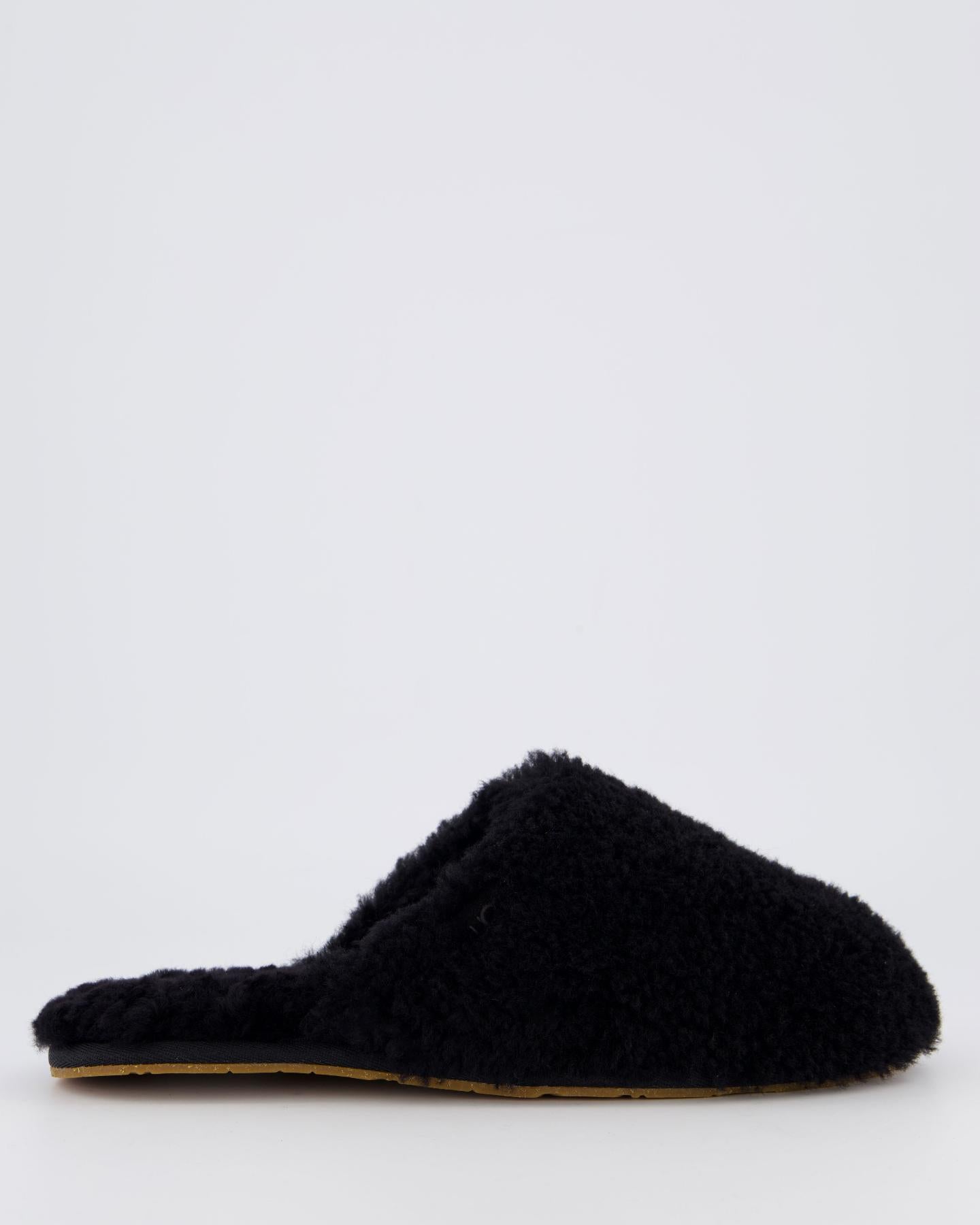 Dames Maxi Curly Slide Zwart