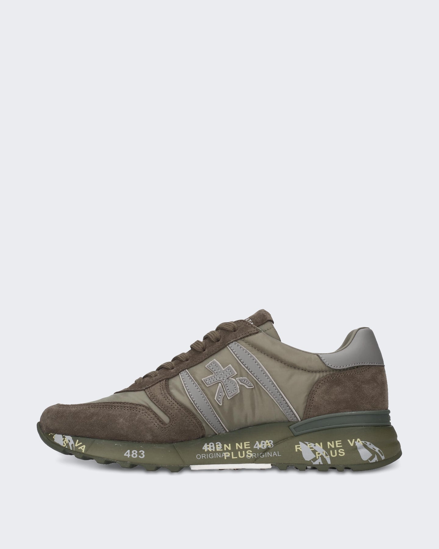 Premiata Heren Lander sneaker in Groen - Eleganza.nl