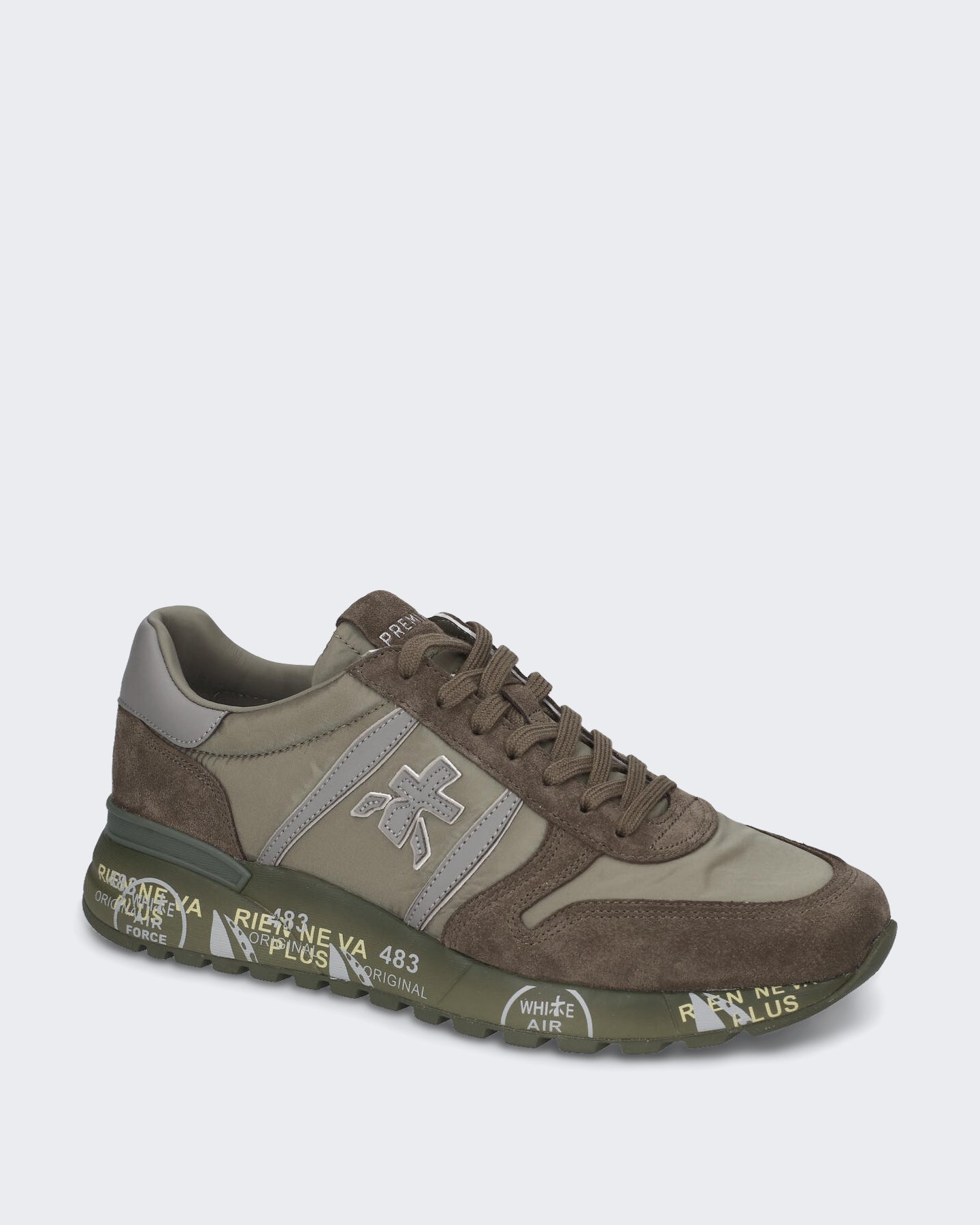 Premiata Heren Lander sneaker in Groen - Eleganza.nl