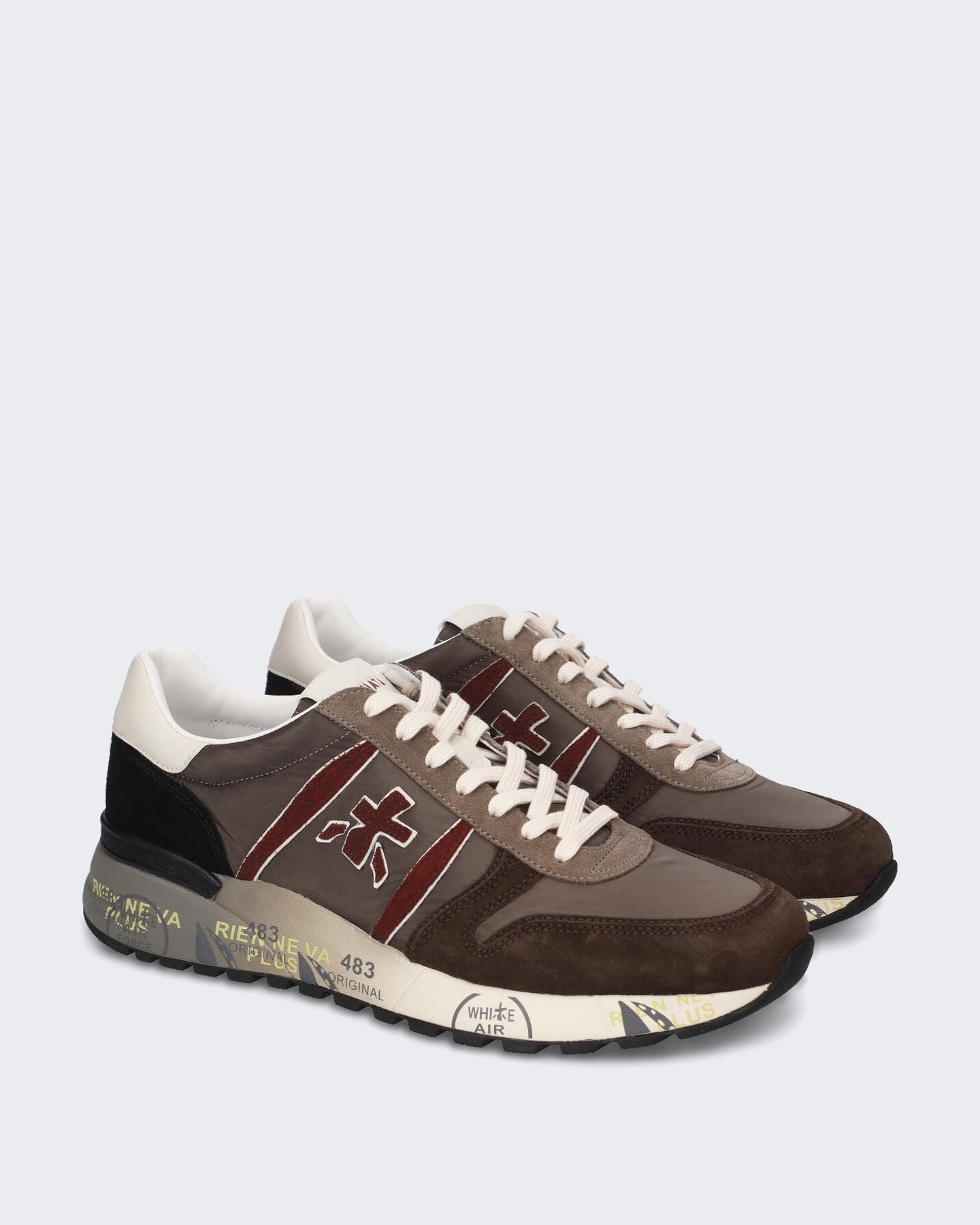 Premiata Heren Sneaker - Lander-Brown Bruin - Eleganza.nl