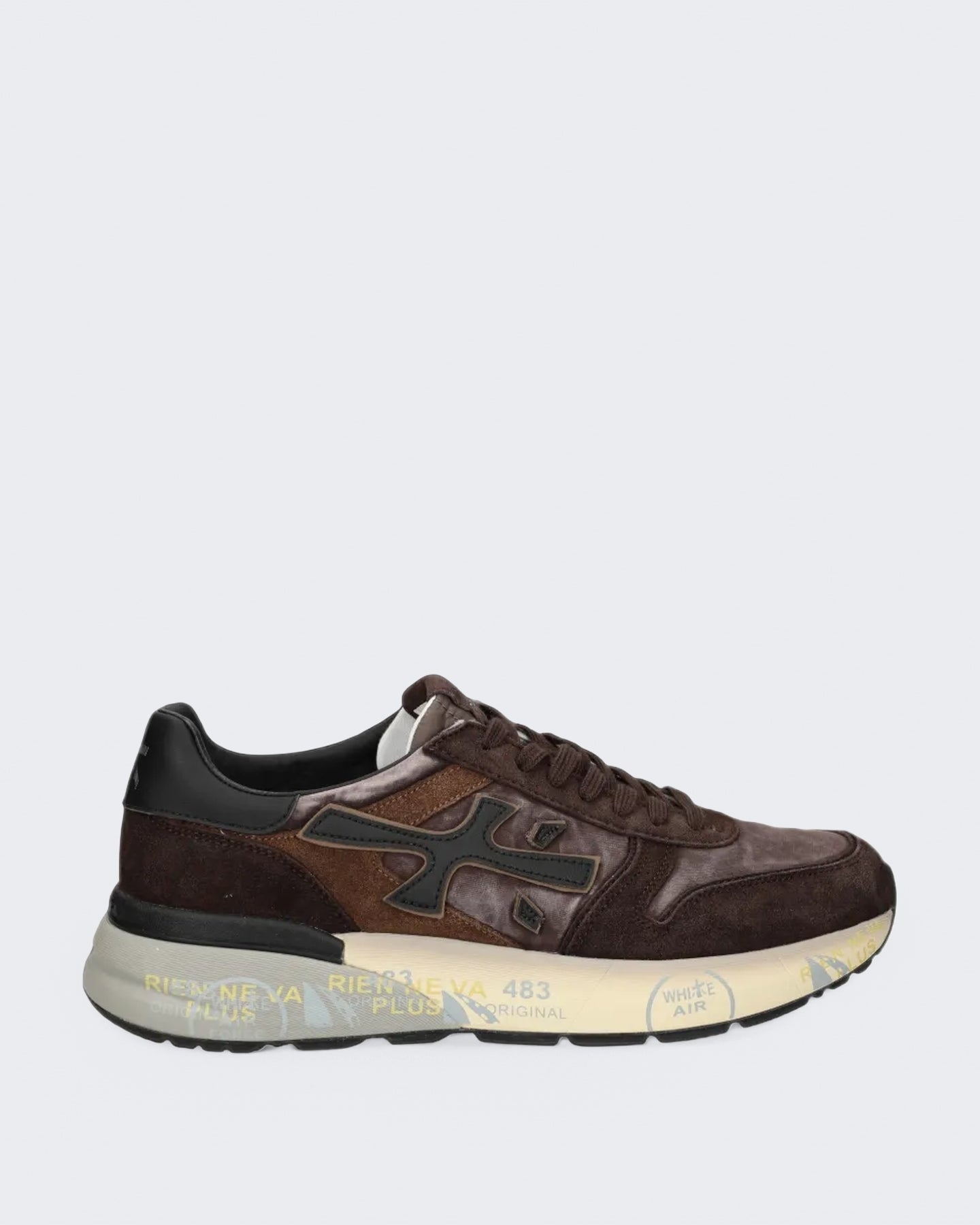 Premiata Heren Sneaker - Mick-Brown Bruin (2) - Eleganza.nl