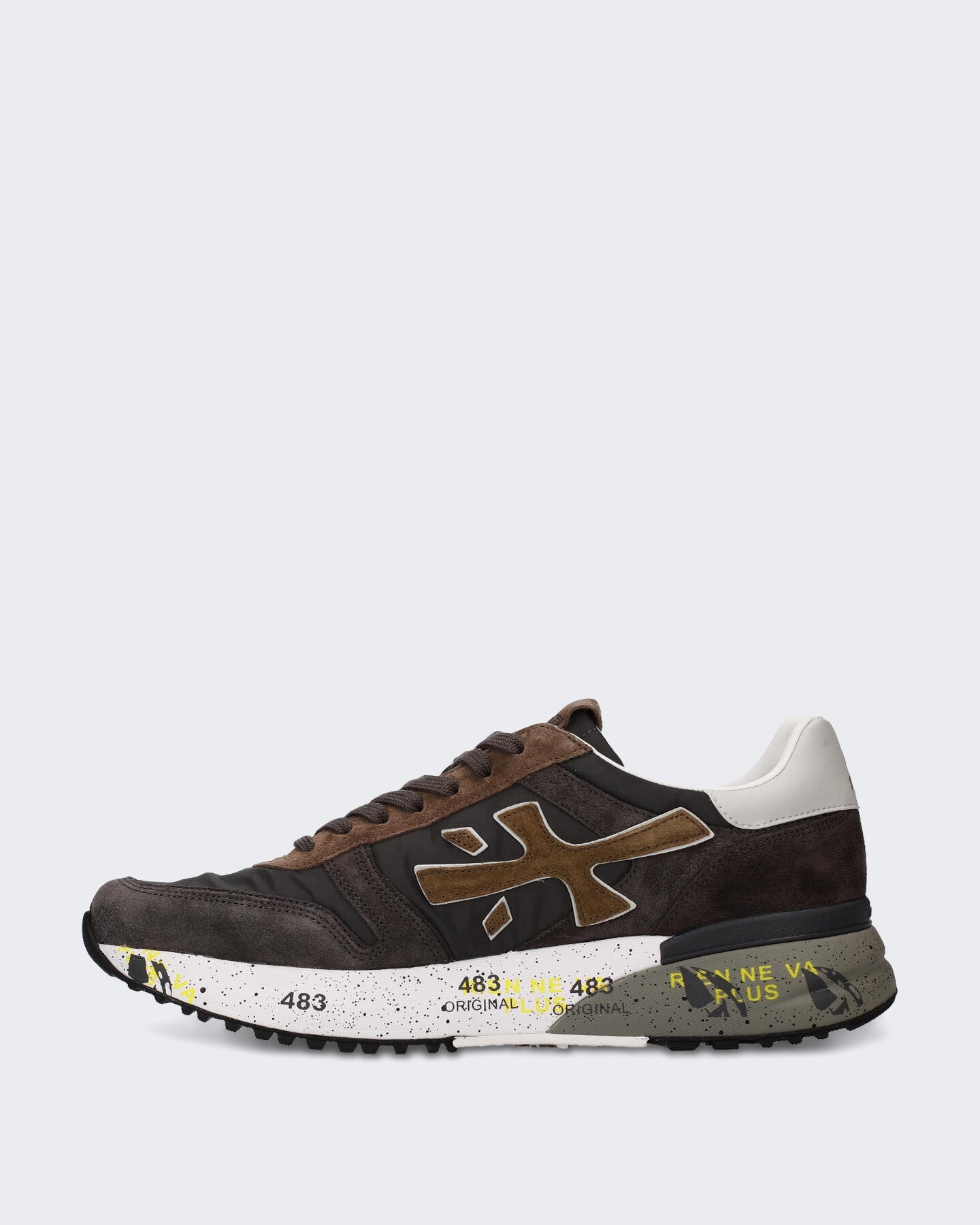 Premiata Heren Sneaker - Mick-Brown Bruin - Eleganza.nl
