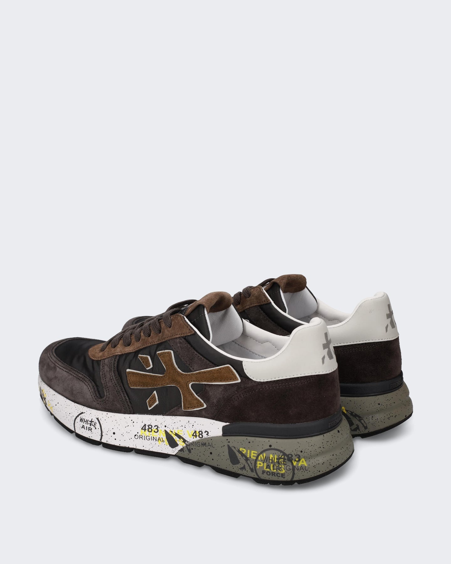 Premiata Heren Sneaker - Mick-Brown Bruin - Eleganza.nl