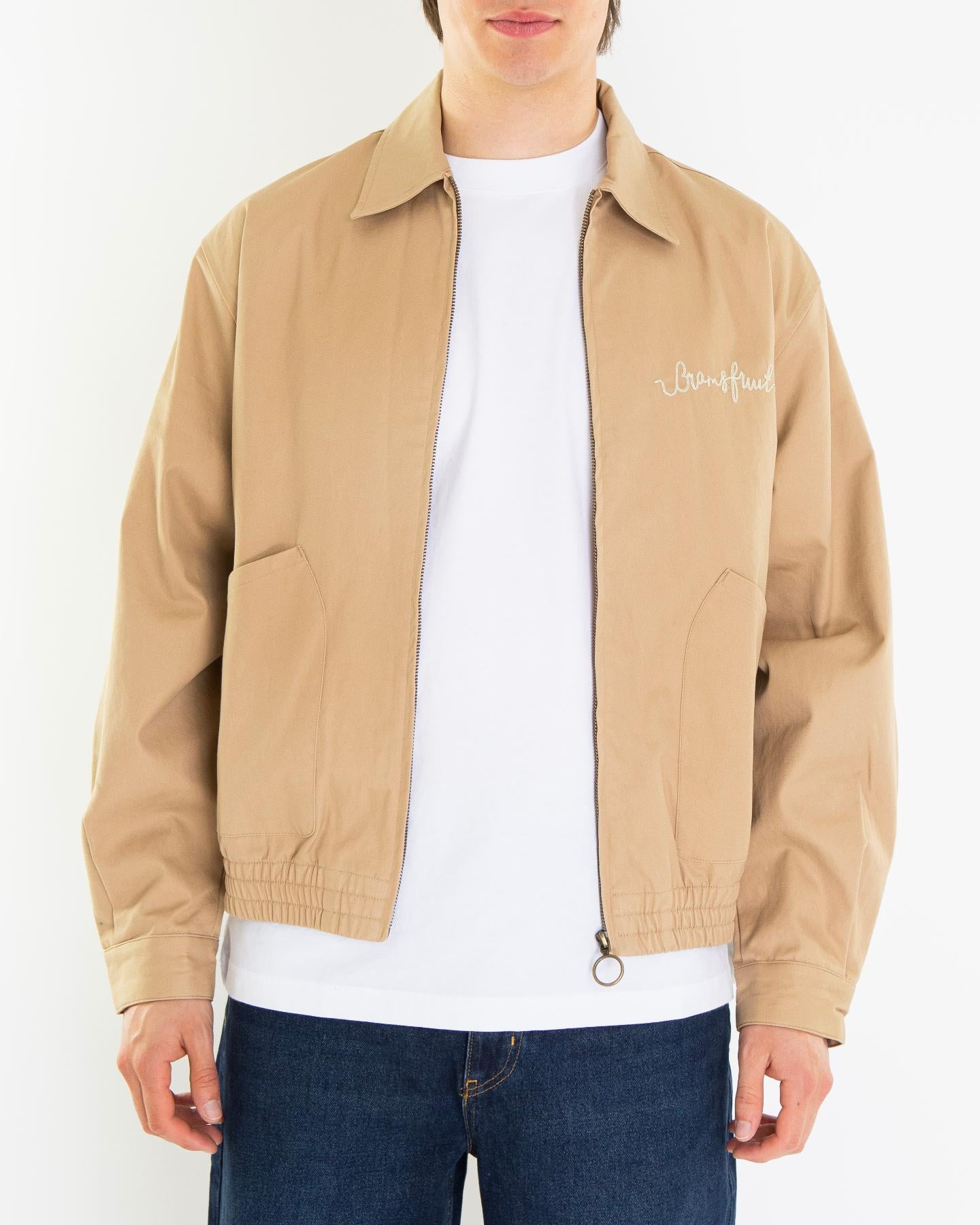 Heren Chain Garden Hose Jacket Beige