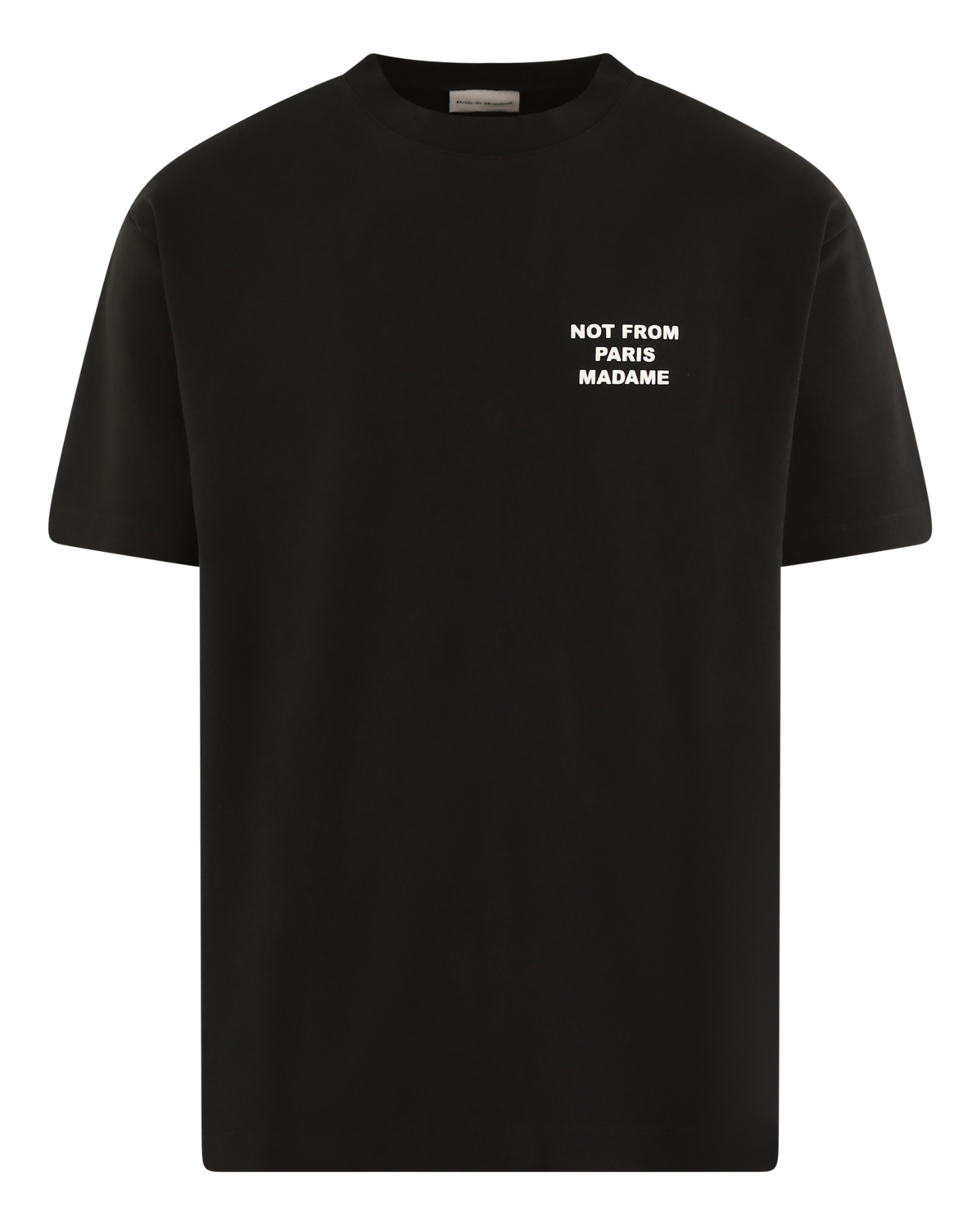Heren Slogan T-Shirt Zwart