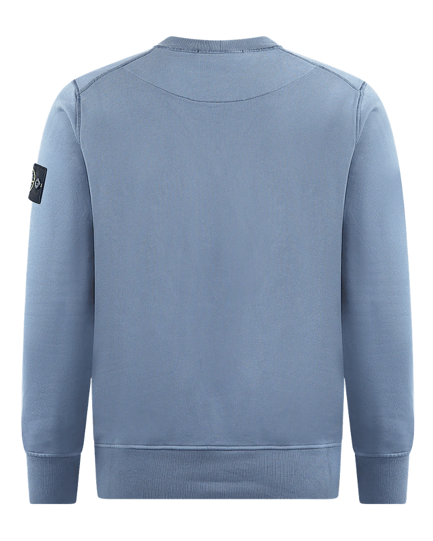 Heren Logo-Patch Sweater Blauw