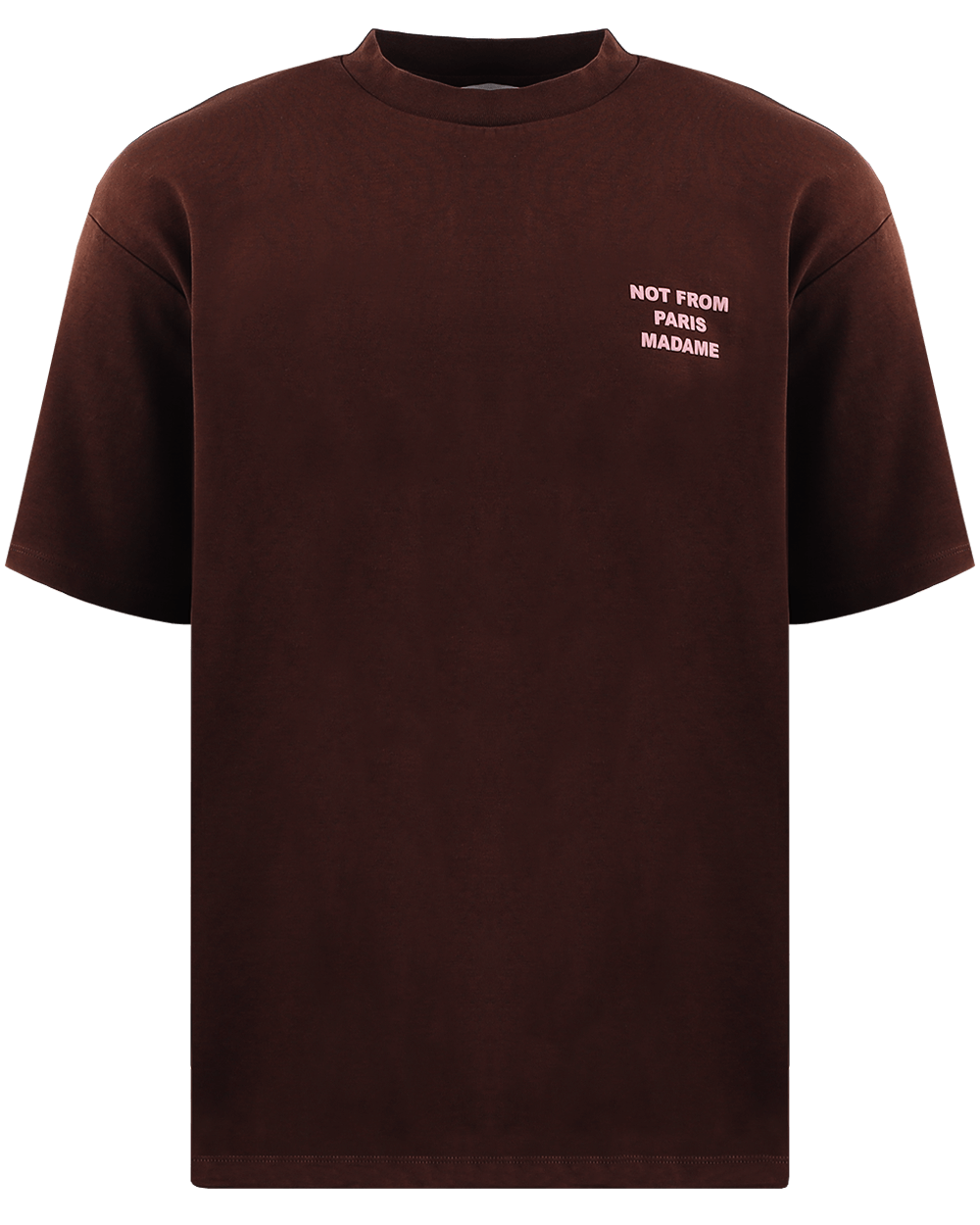 Heren Le T-Shirt Slogan Wine Rood