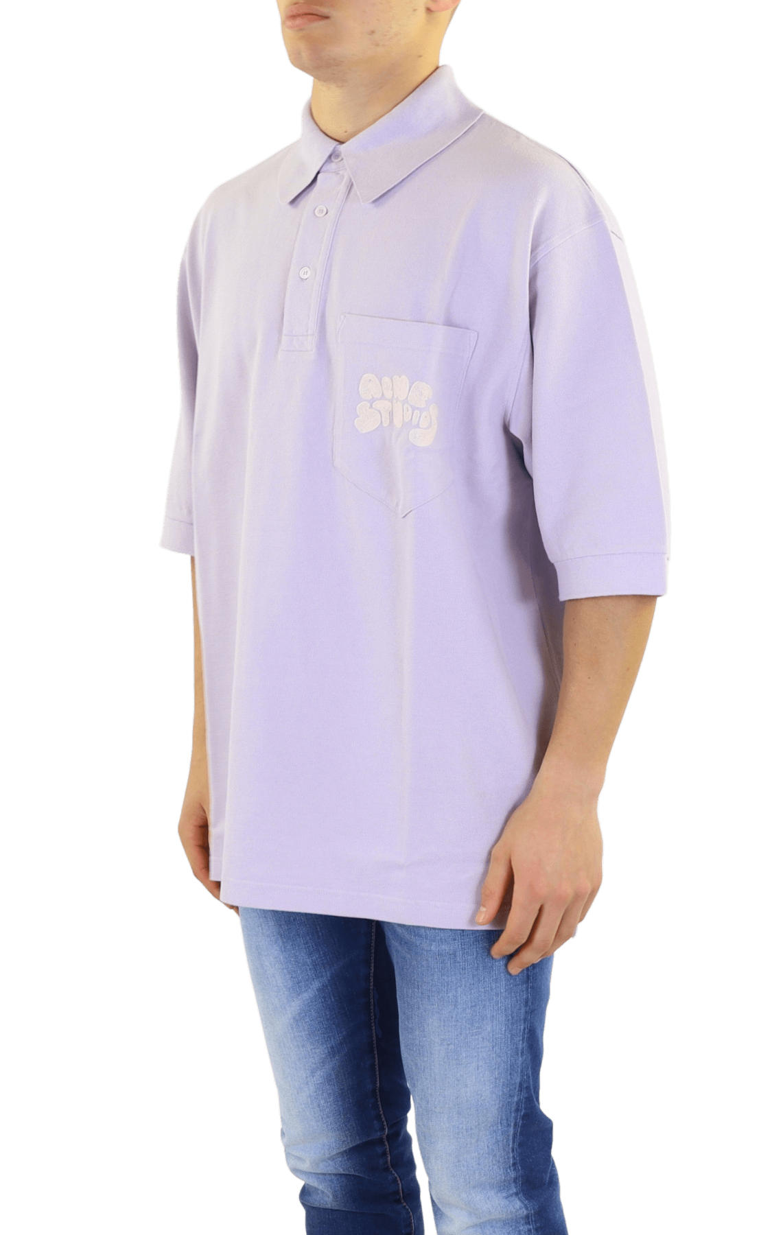 Heren Bubbly Logo on Pocket Paars