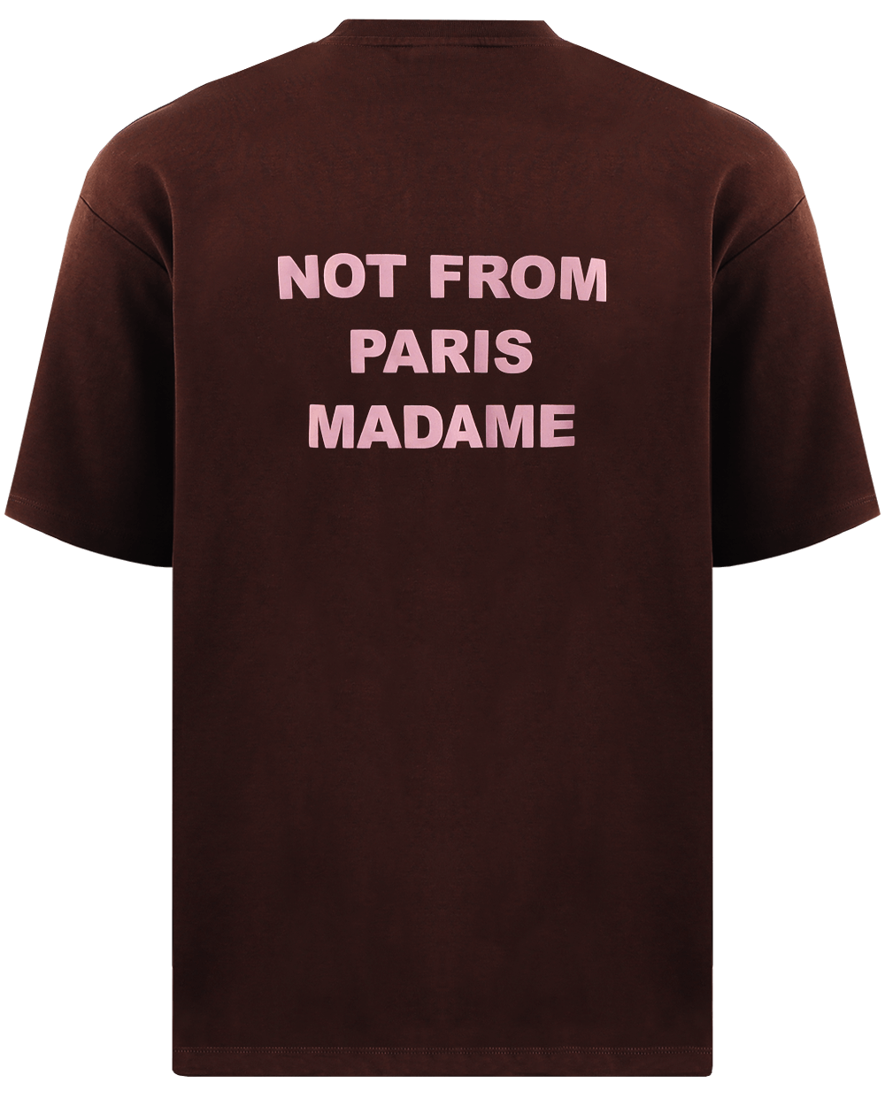 Heren Le T-Shirt Slogan Wine Rood
