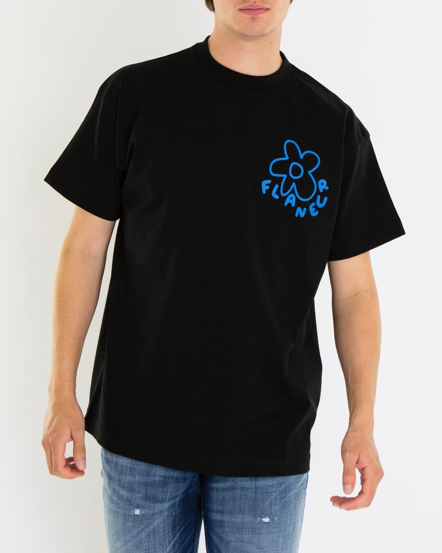 Heren Blossom T-Shirt Zwart
