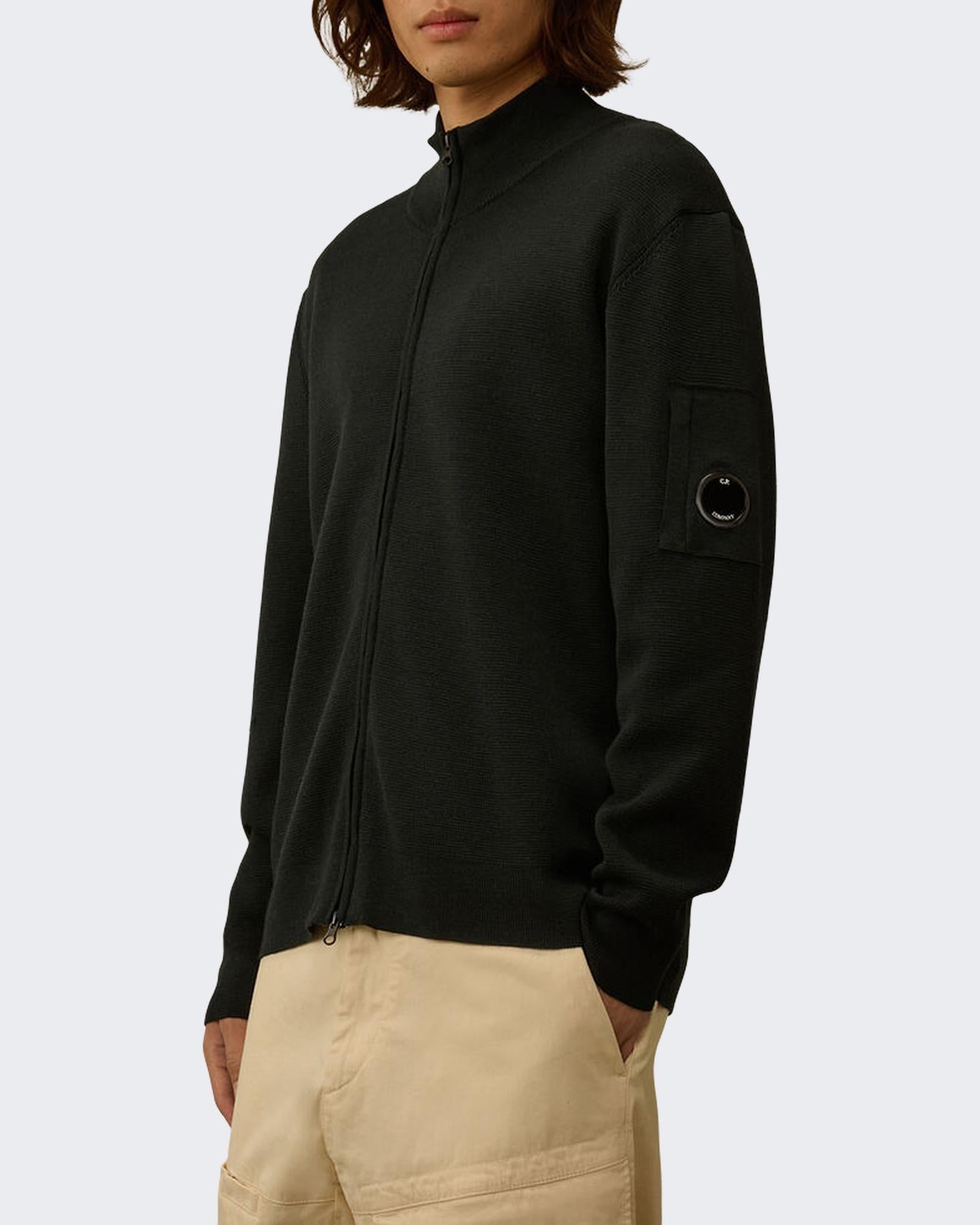 Heren Re-Wool Zip Cardigan Groen