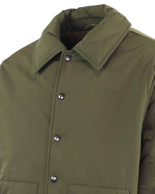 Heren Padded Coach Jacket Groen