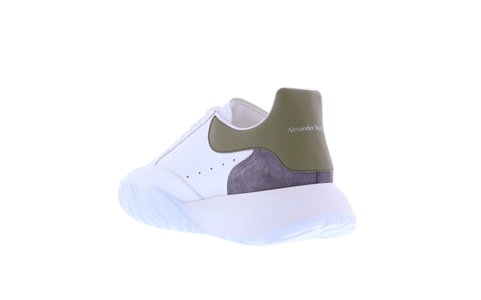 Heren Sneaker wit/groen/grijs