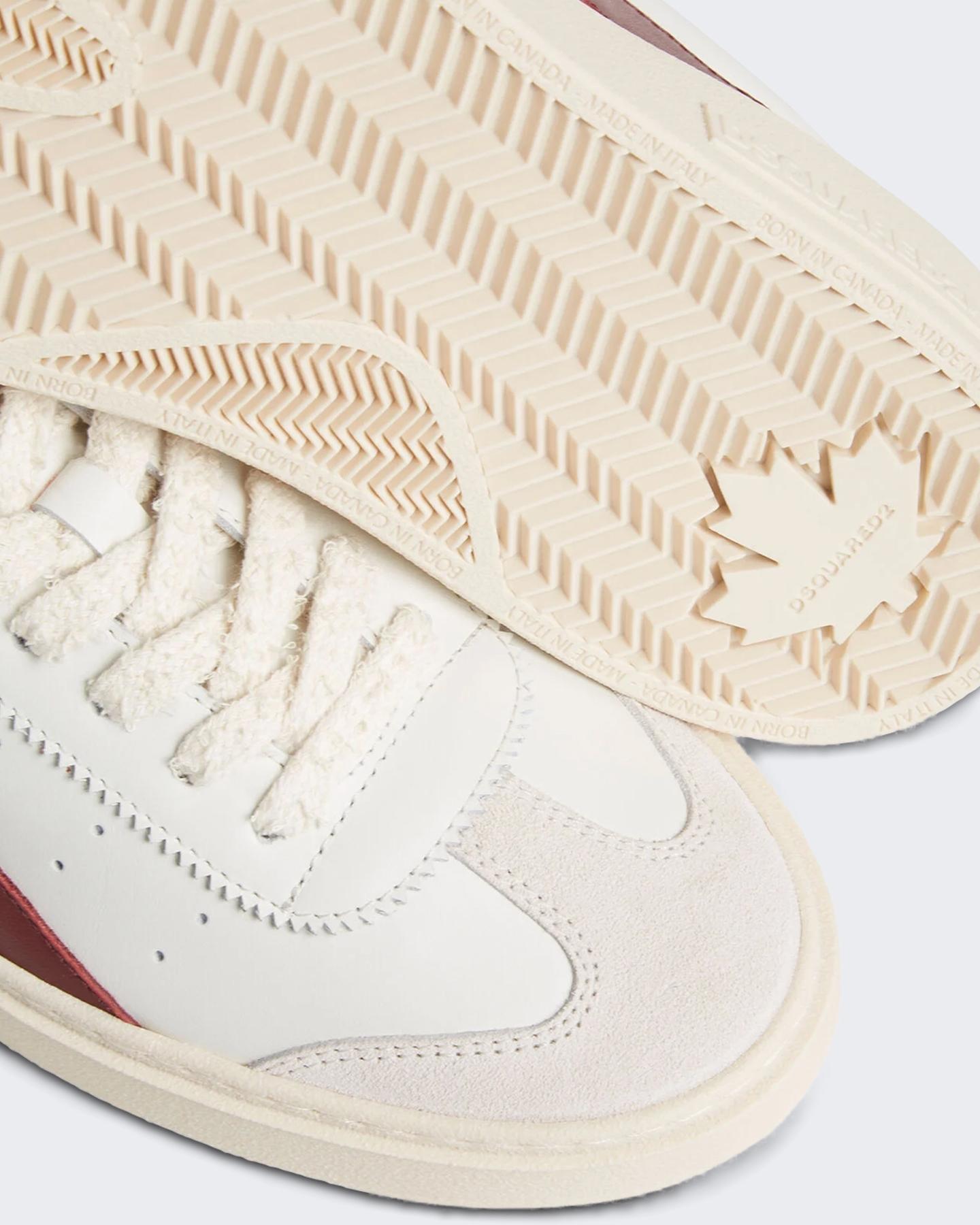 Dsquared2 Heren Rider Sneaker Wit/Bordo