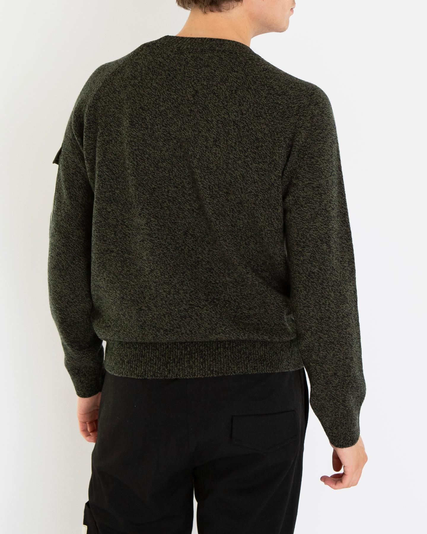 Heren Wool & Casmere Jumper Grijs