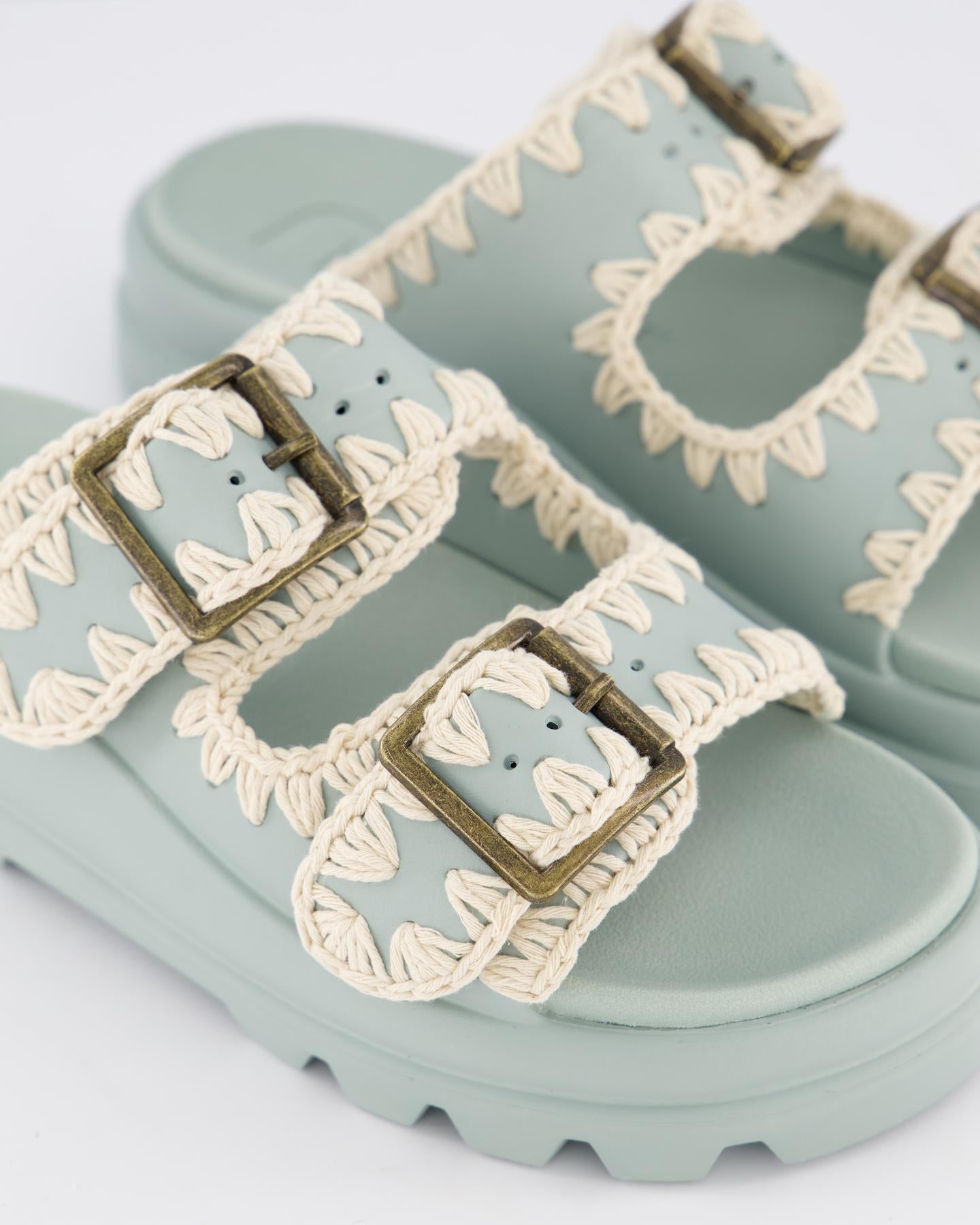 Dames Eva One-Piece Slide Two-Buckle