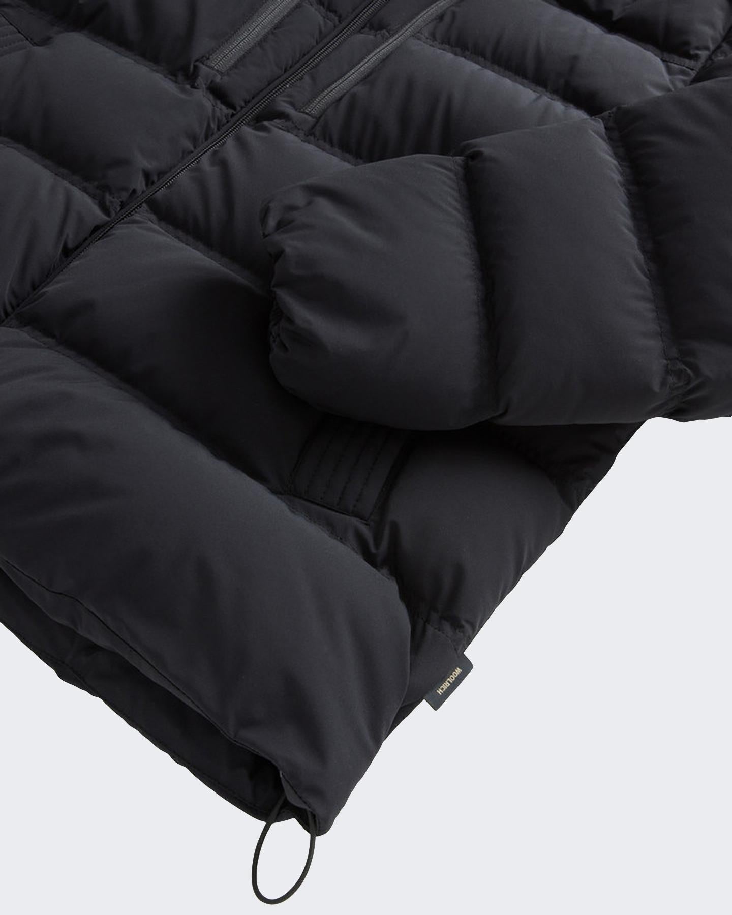 Heren Matt Stretch Puffer Jack Zwart