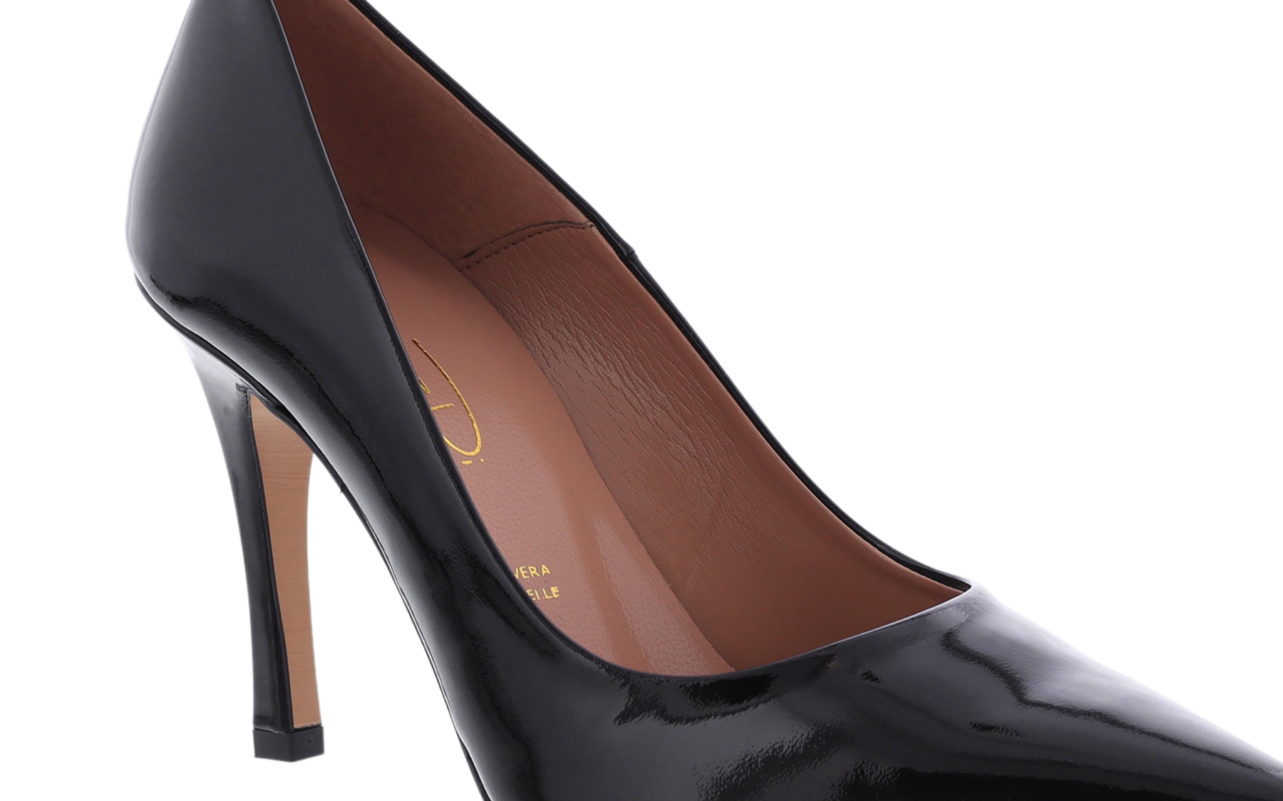 Dames Lakleren Pump Zwart