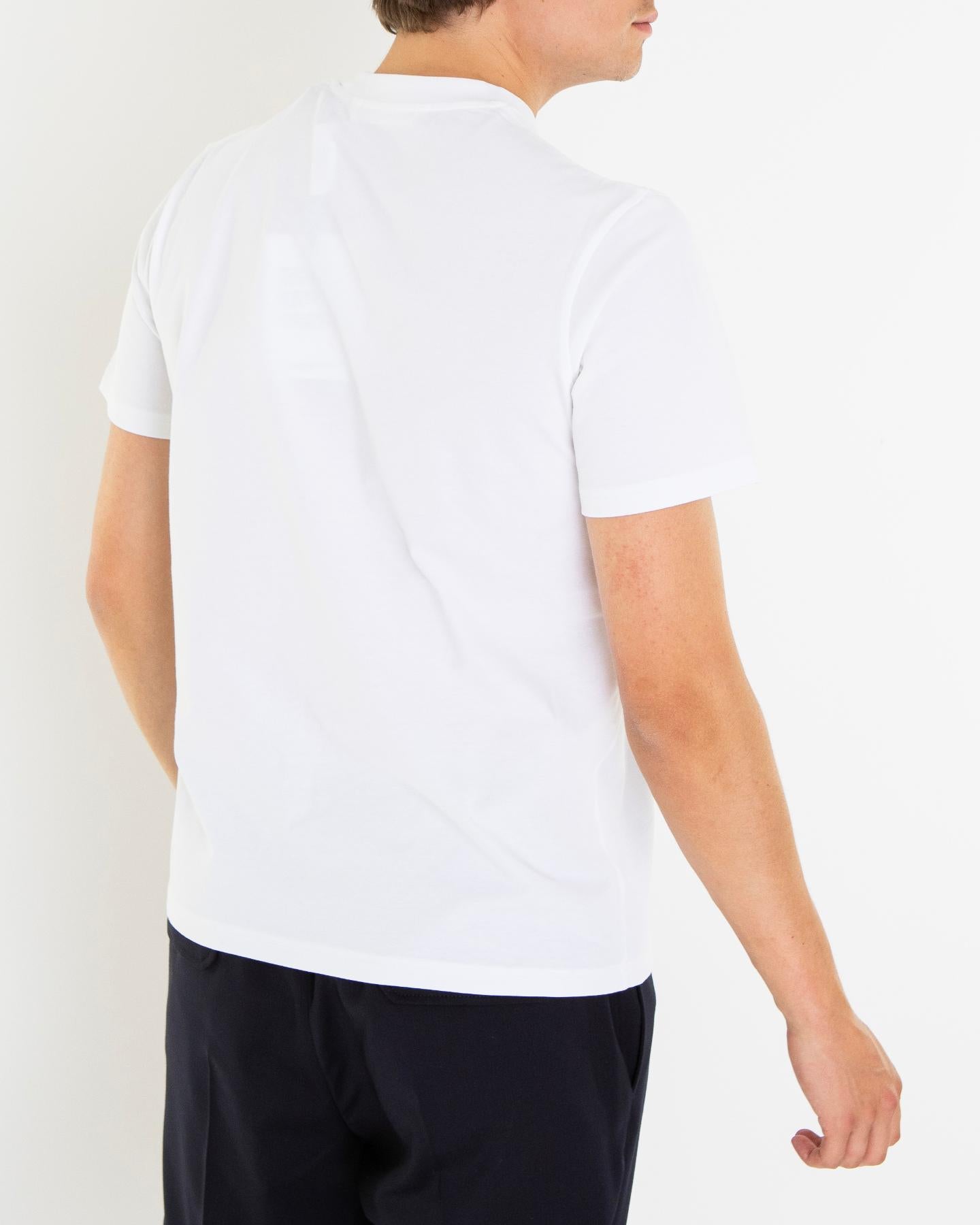 Heren Logoprinted T-Shirt Wit