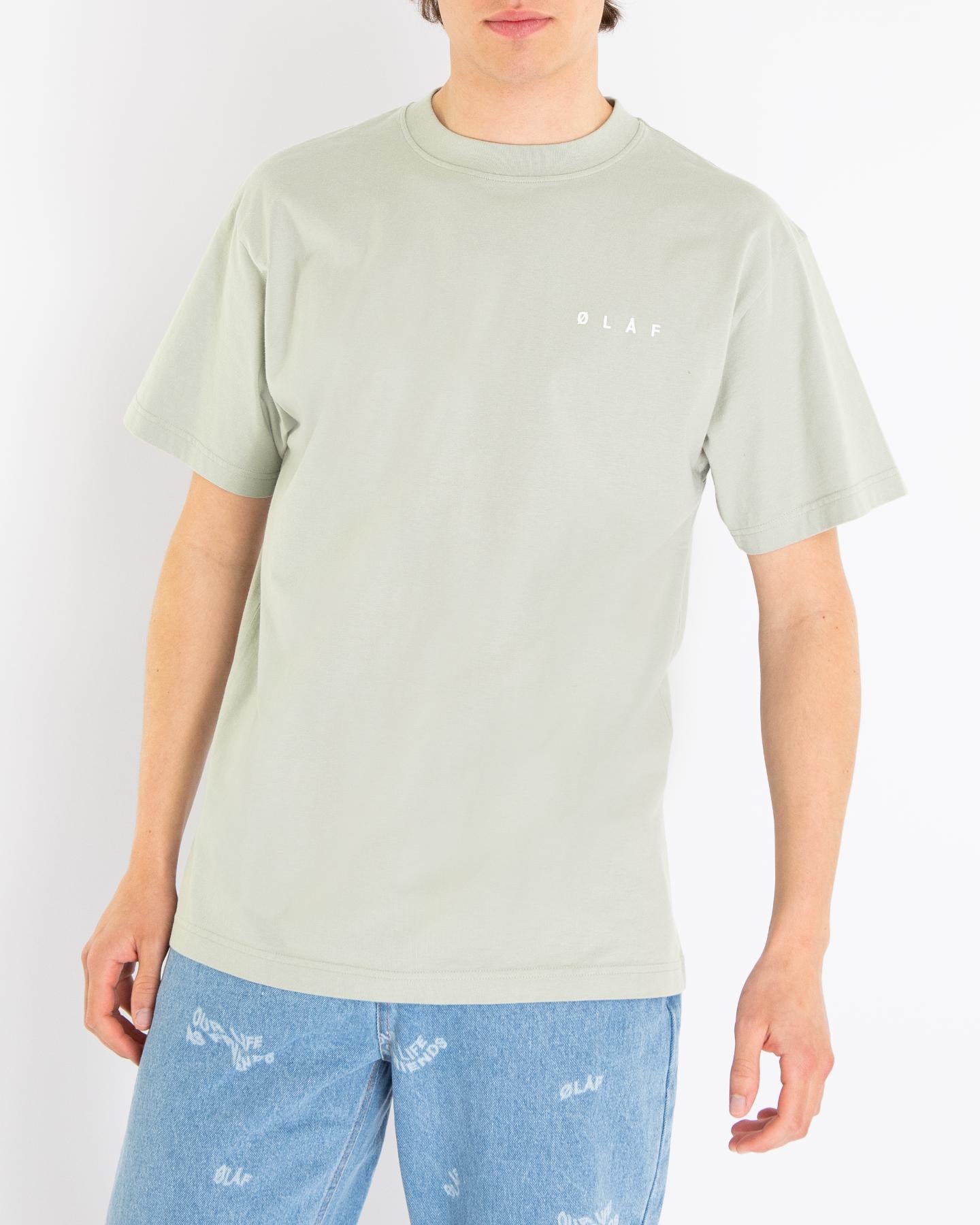 Heren Pixelated Face T-Shirt Groen