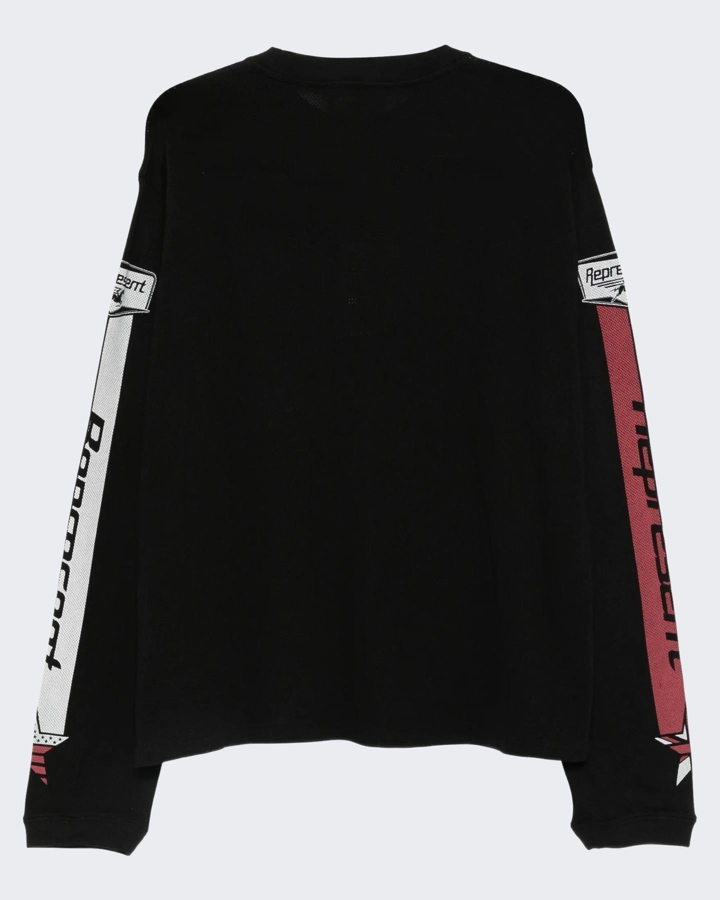 Represent Heren Mesh Pegasus Long Sleeve T - Shi - Eleganza.nl