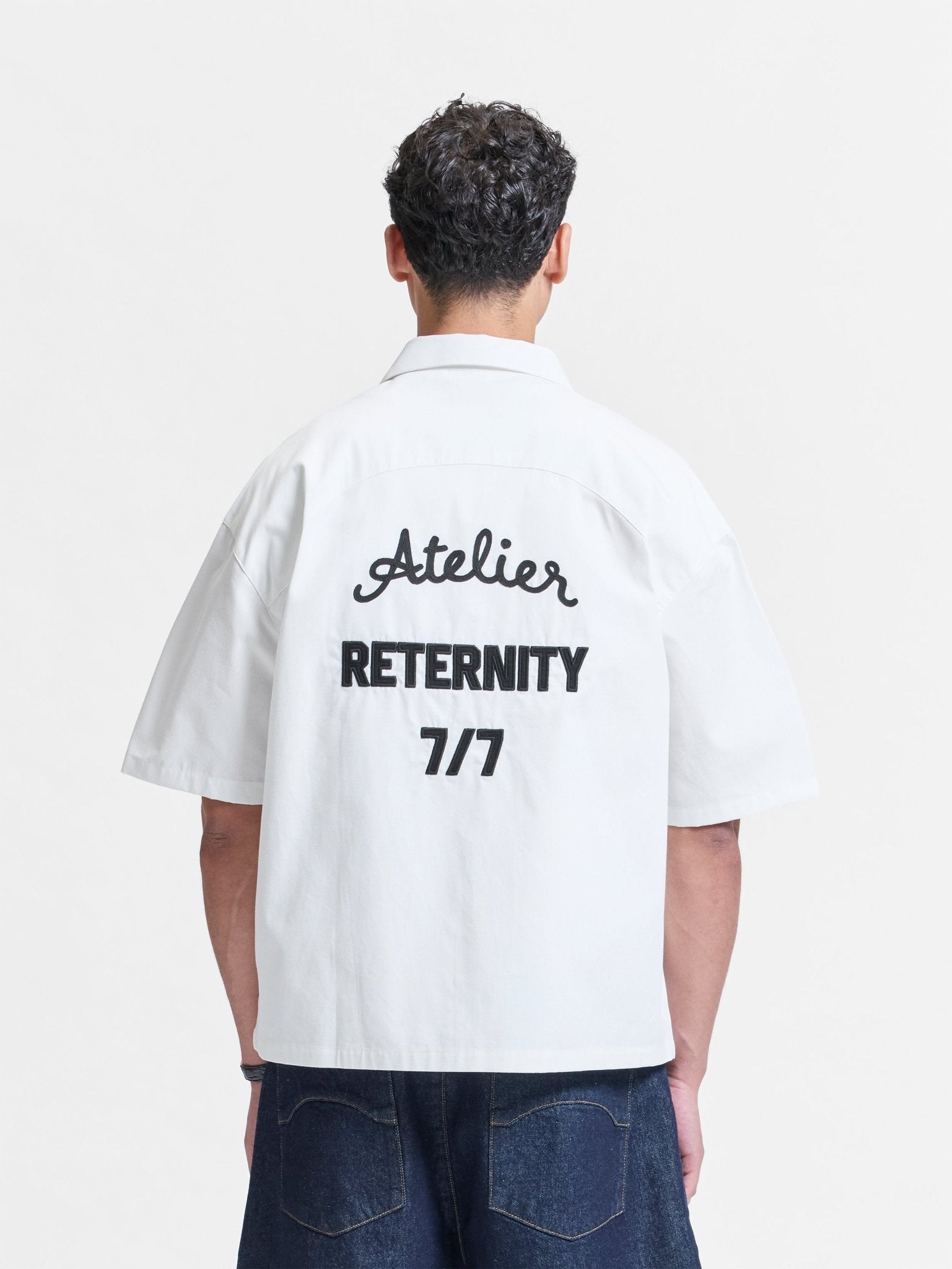 Reternity Heren Shirt met print Wit - Eleganza.nl