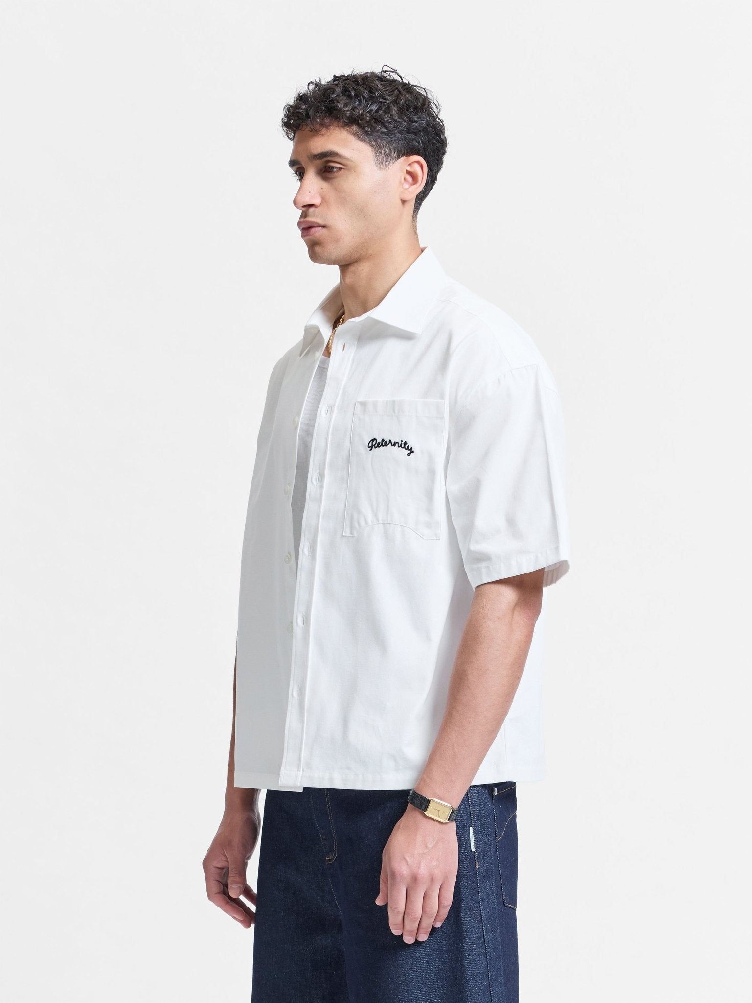 Reternity Heren Shirt met print Wit - Eleganza.nl