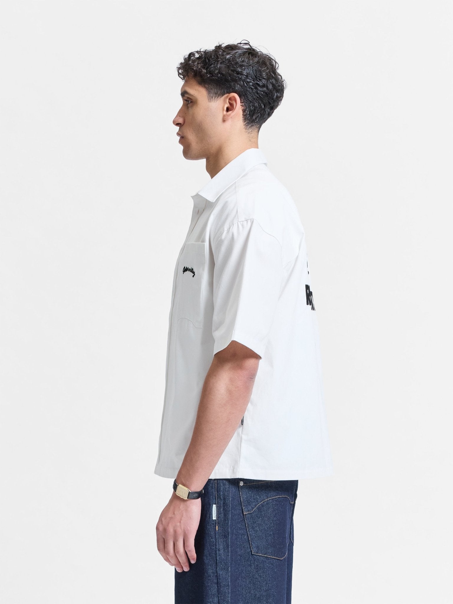 Reternity Heren Shirt met print Wit - Eleganza.nl
