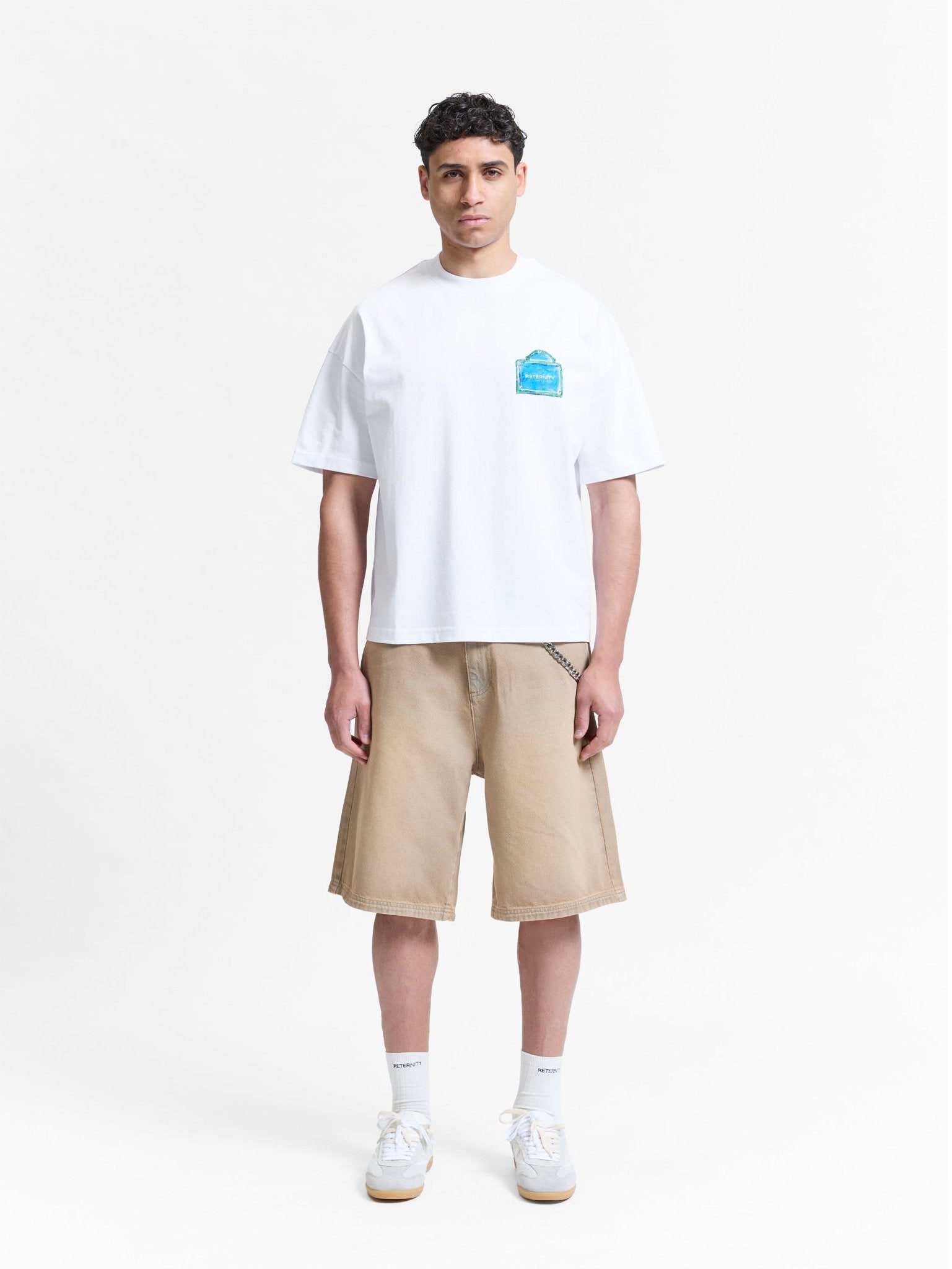 Reternity Heren T-shirt met print Wit - Eleganza.nl