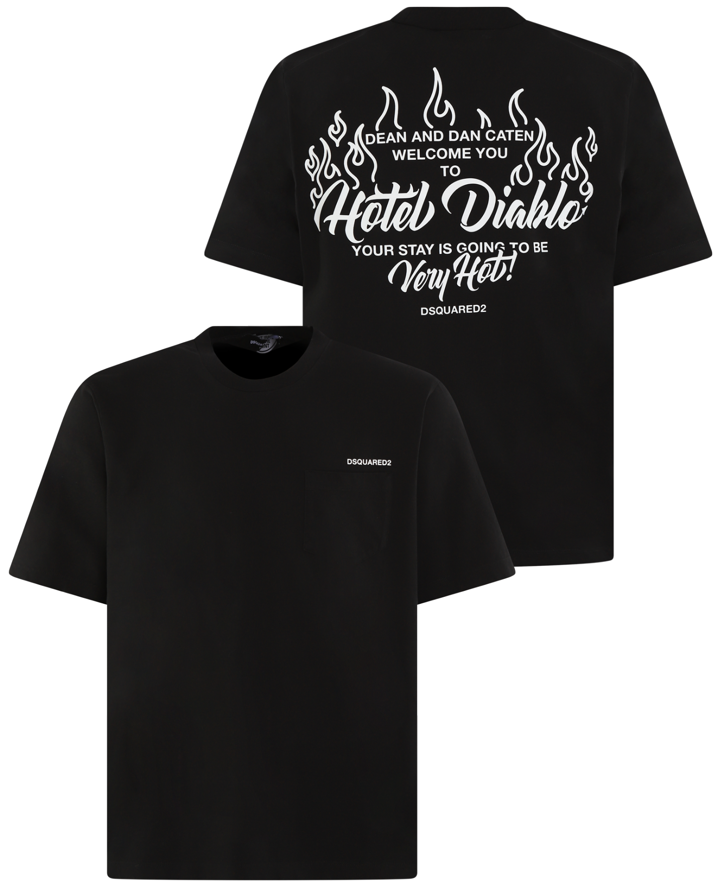 Heren Hotel Diablo T-Shirt Zwart