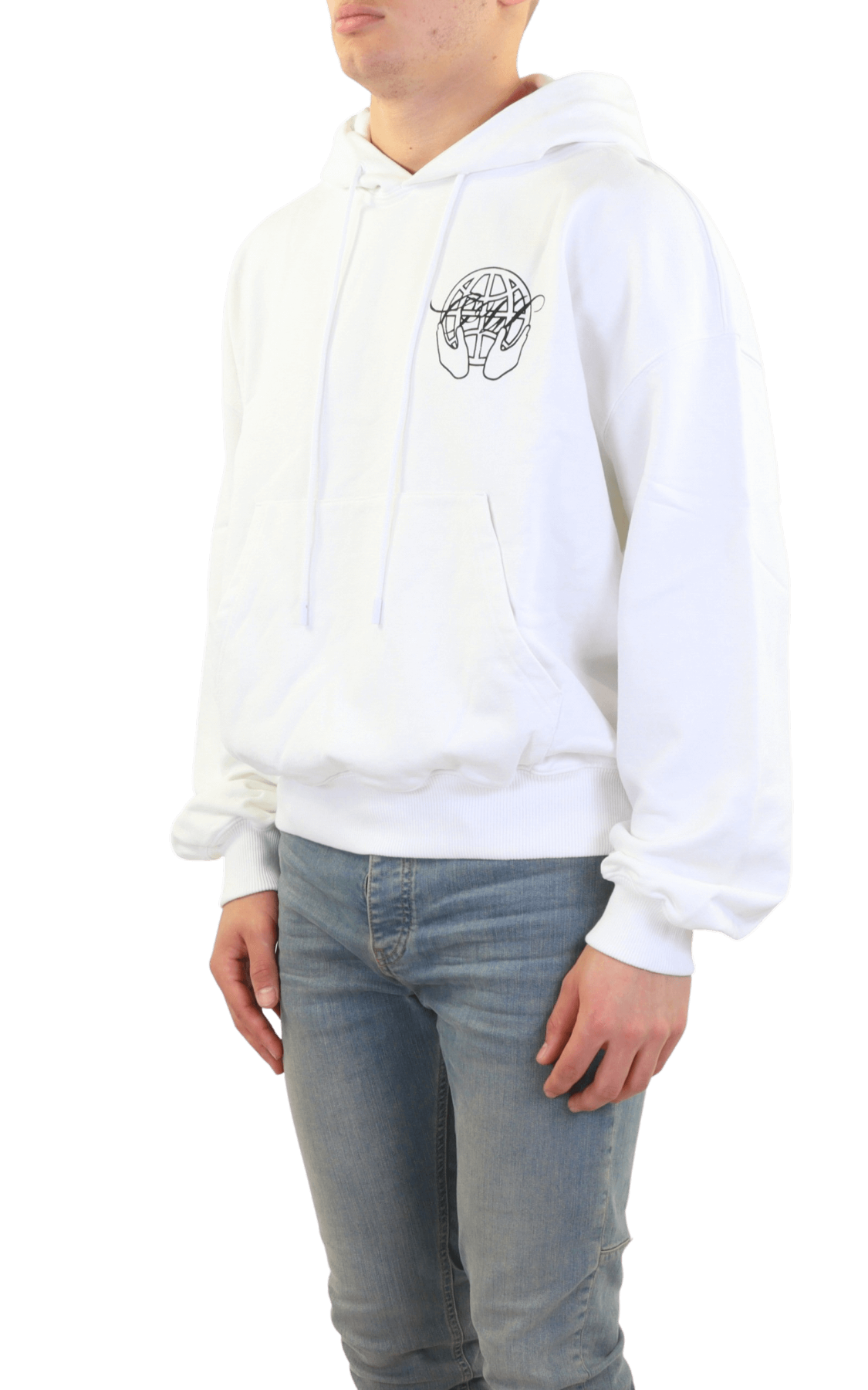 Heren Hand Arrow Boxy Hoodie