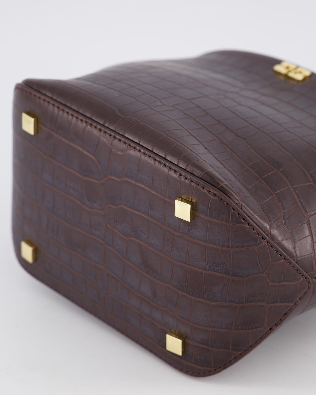 Dames Bou Bucket Bag Croco
