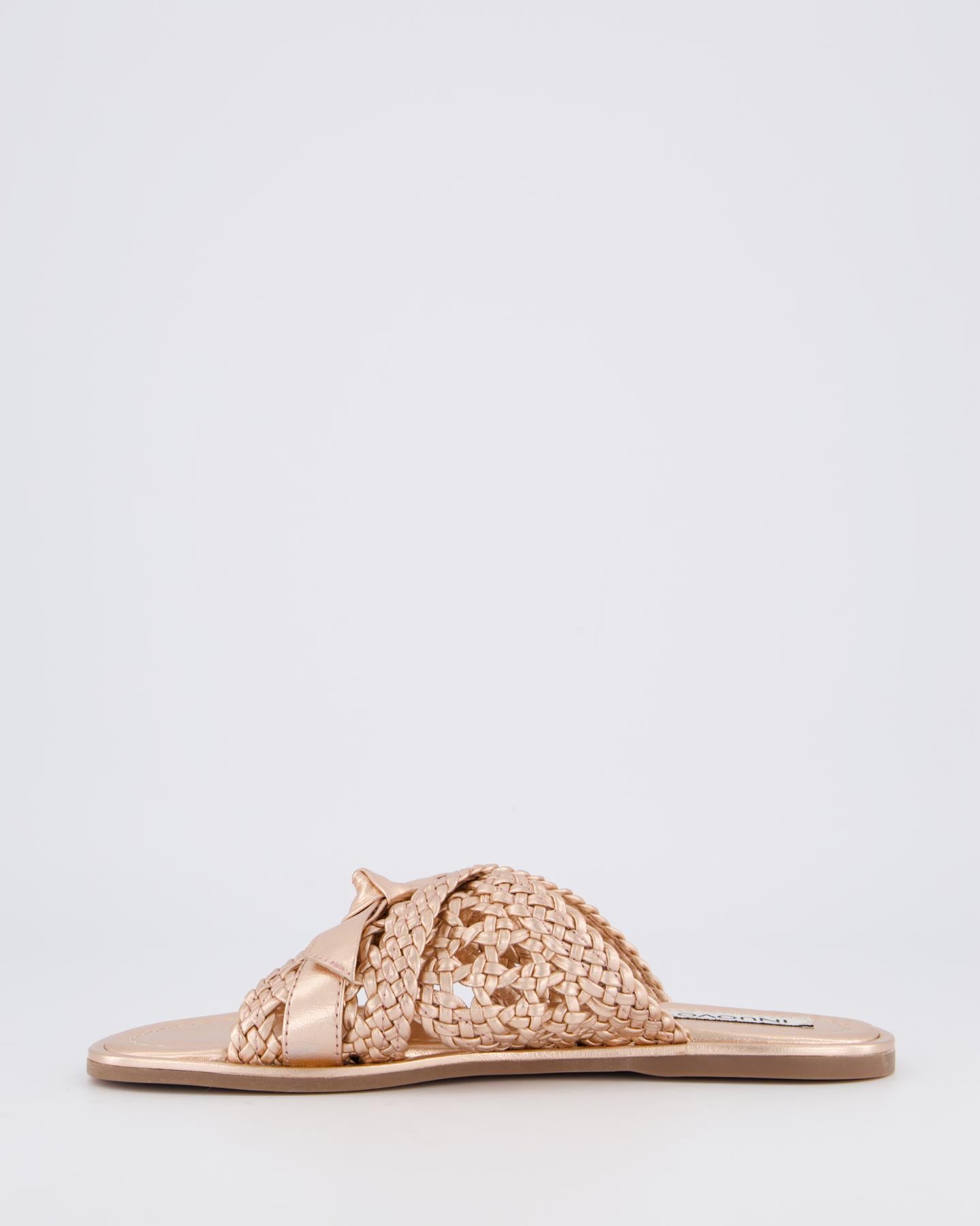Dames Braided Slipper Roze Goud