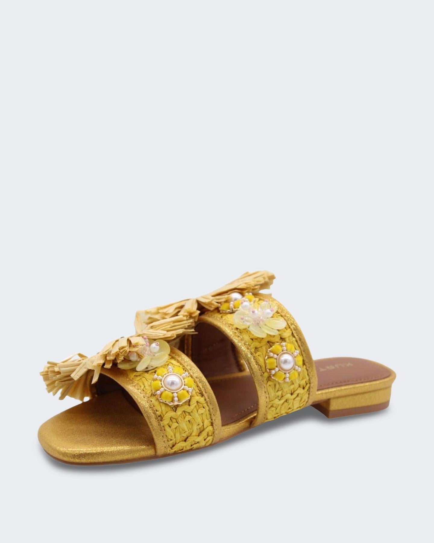 Kurt Geiger Dames Raffia Buckle