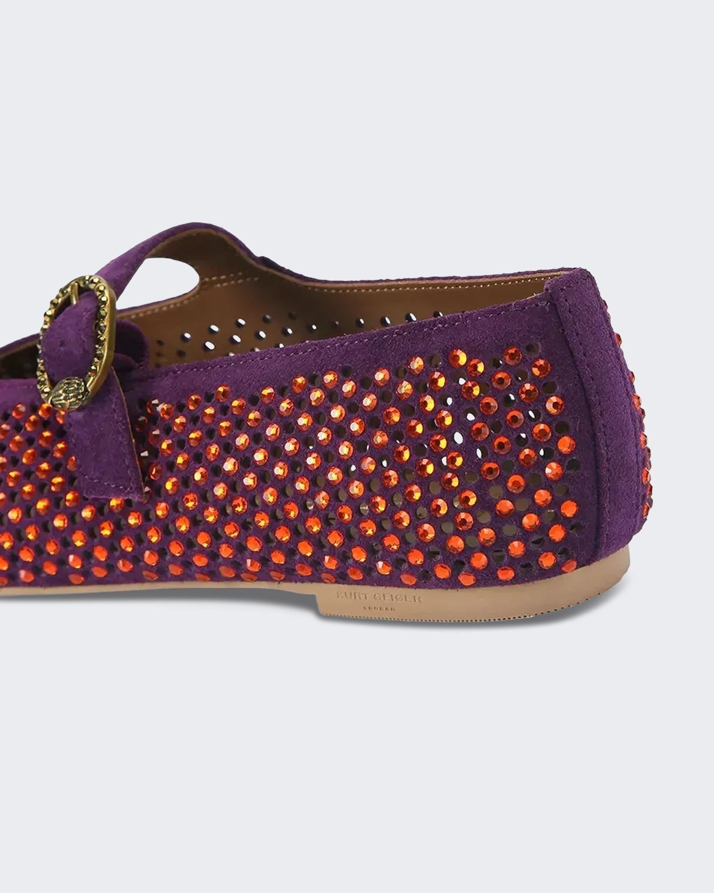 Dames Mayfair Ballet Flat Paars/Rood