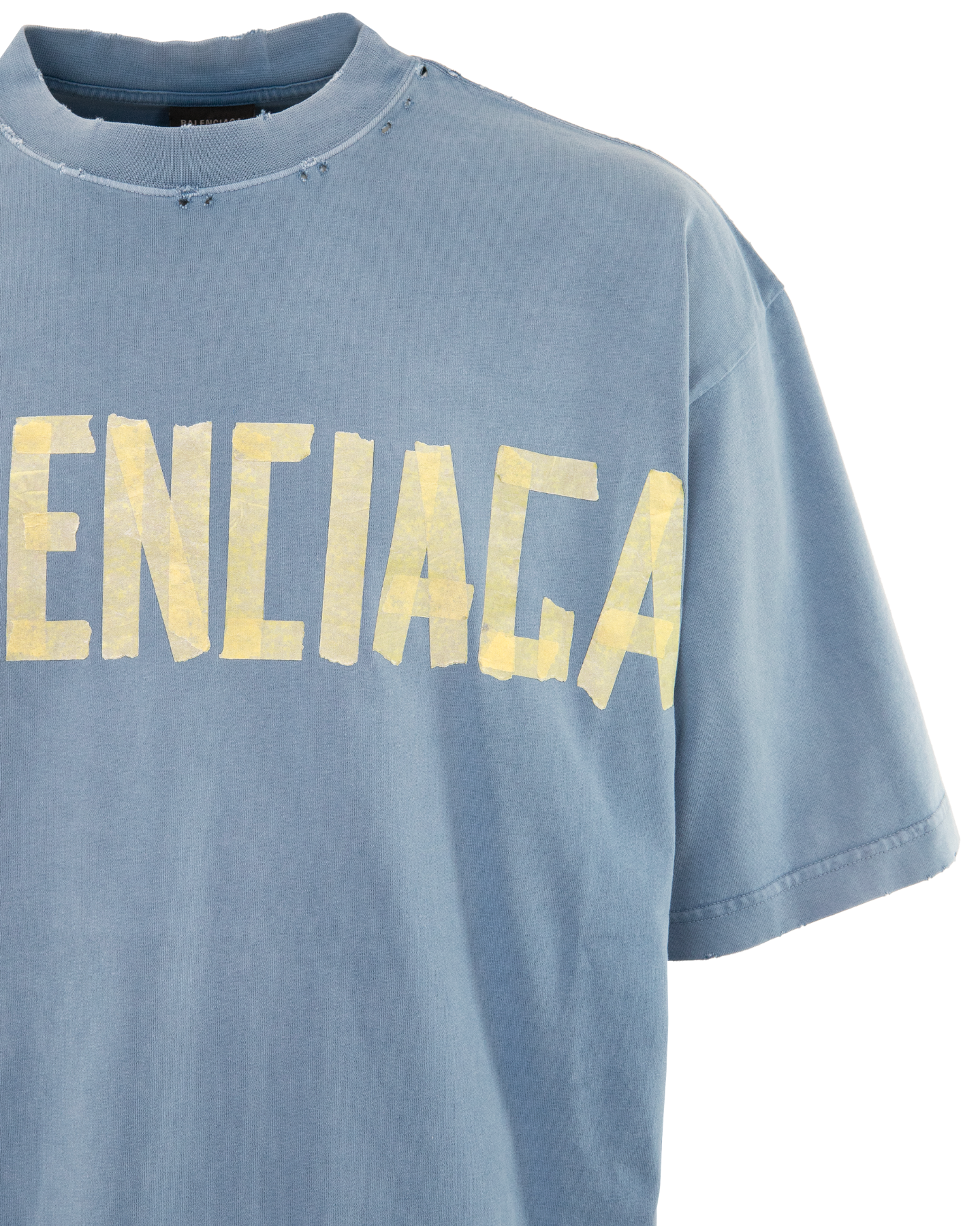 Heren Tape Type T-Shirt Blauw