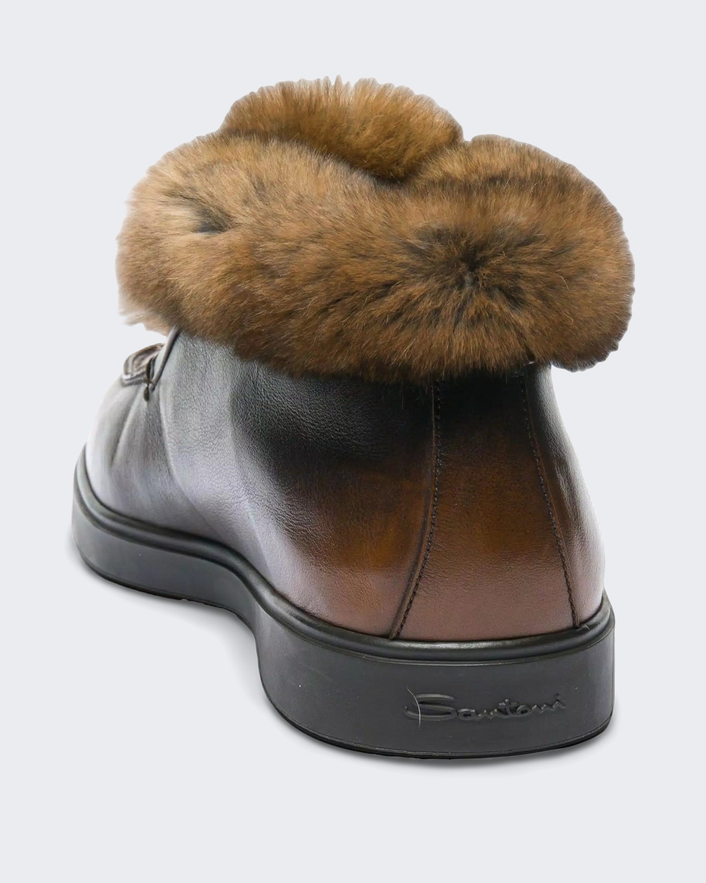 Santoni Dames Loafer bruin leer - Eleganza.nl