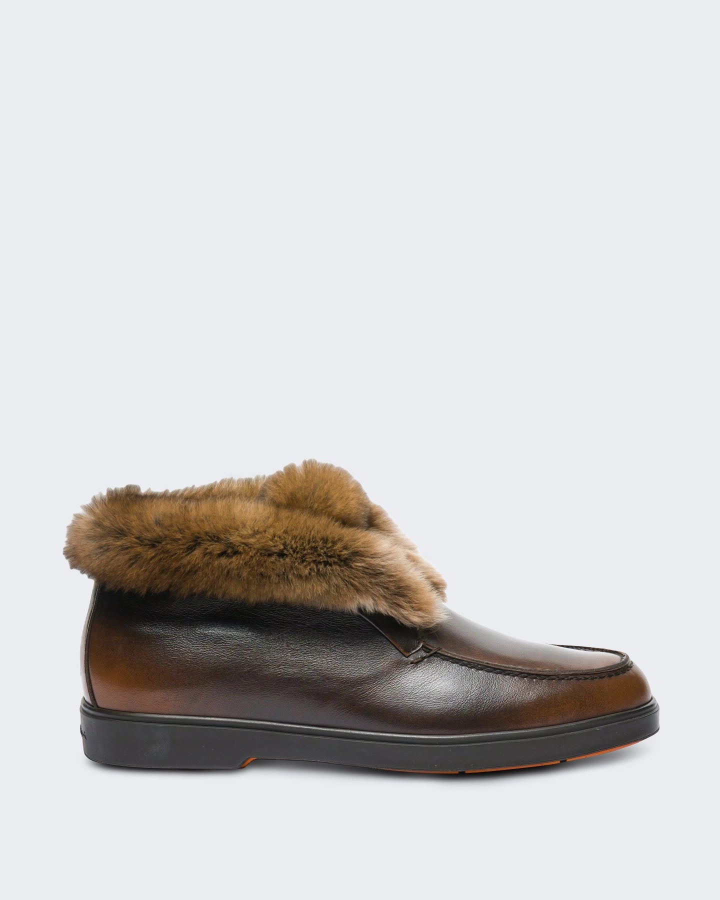 Santoni Dames Loafer bruin leer - Eleganza.nl