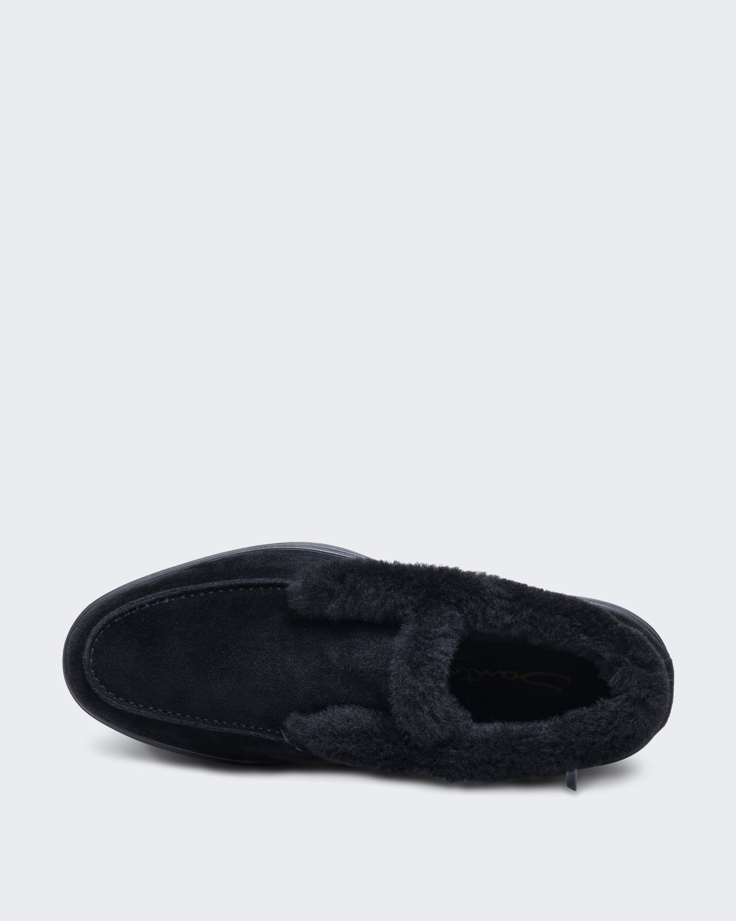 Santoni Dames Zwarte Leren Veterboot Fortune Zwart - Eleganza.nl