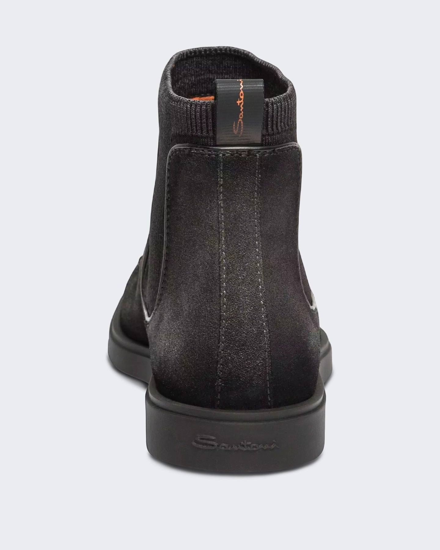 Santoni Heren Chelsea boots grijs leer - Eleganza.nl