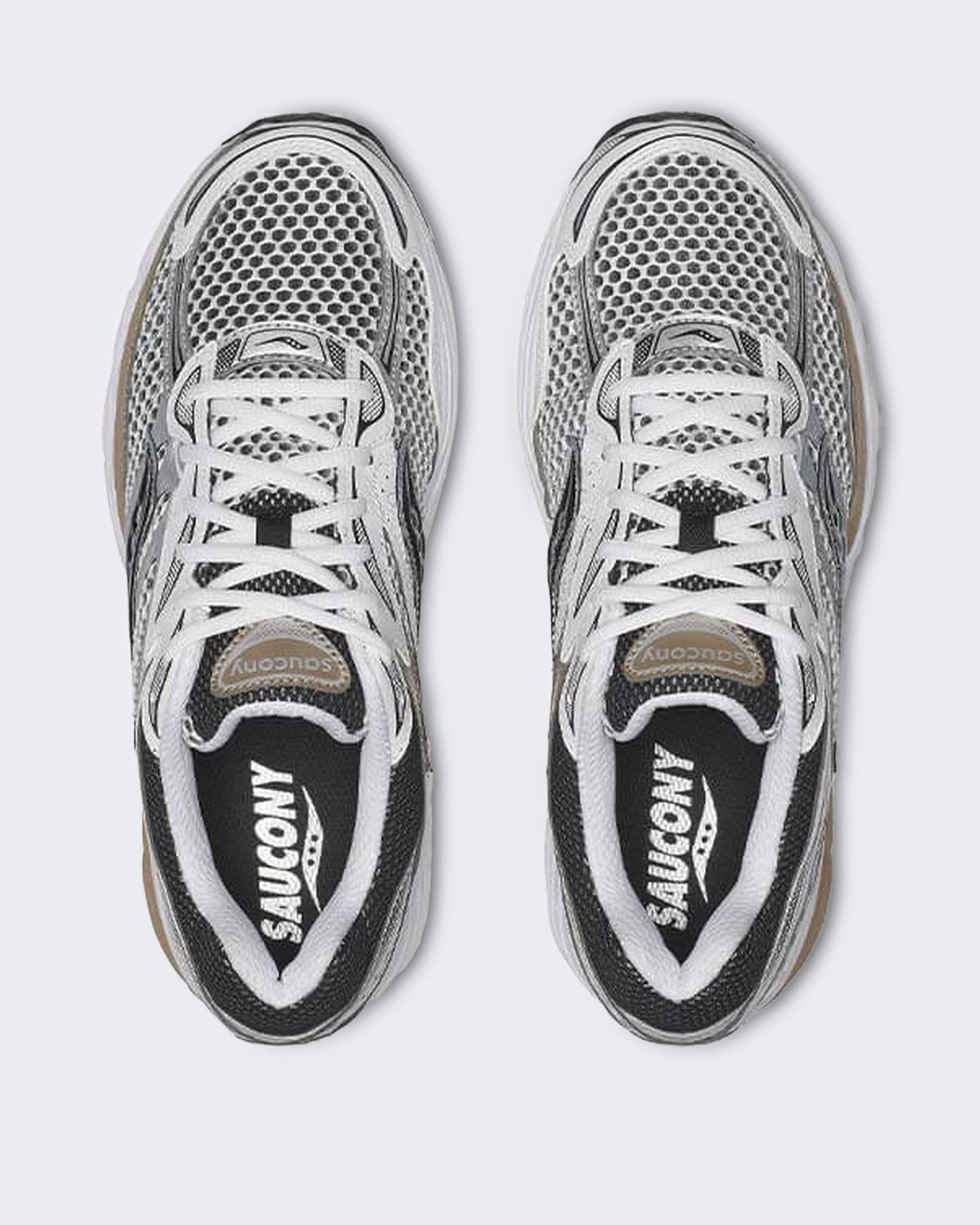 Saucony Unisex Progrid Omni 9 sneaker met veters Wit - Eleganza.nl