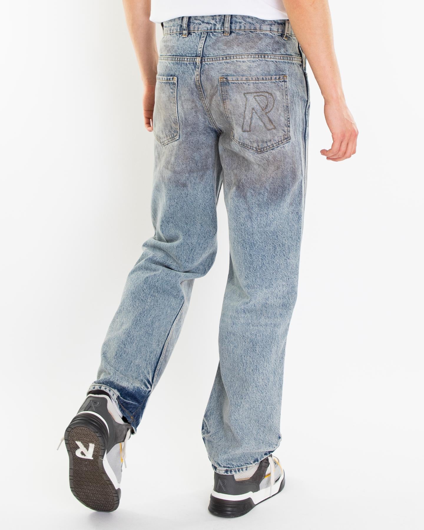 Heren R3 Baggy Denim Blauw