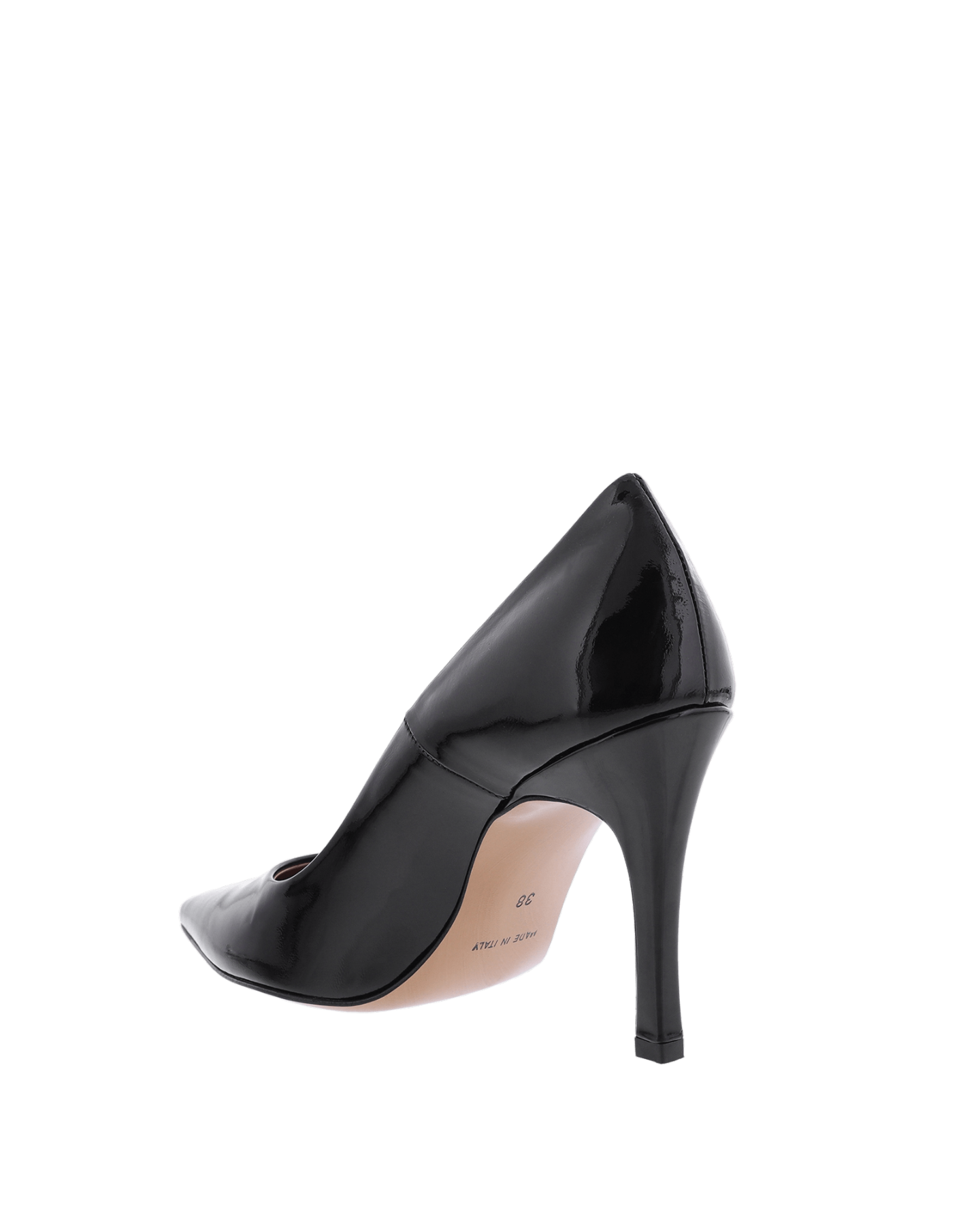 Dames Lakleren Pump Zwart