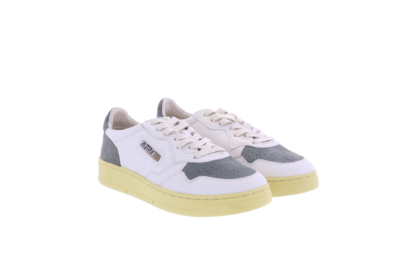 Heren Autry 01 Low suede/leer wit/gr